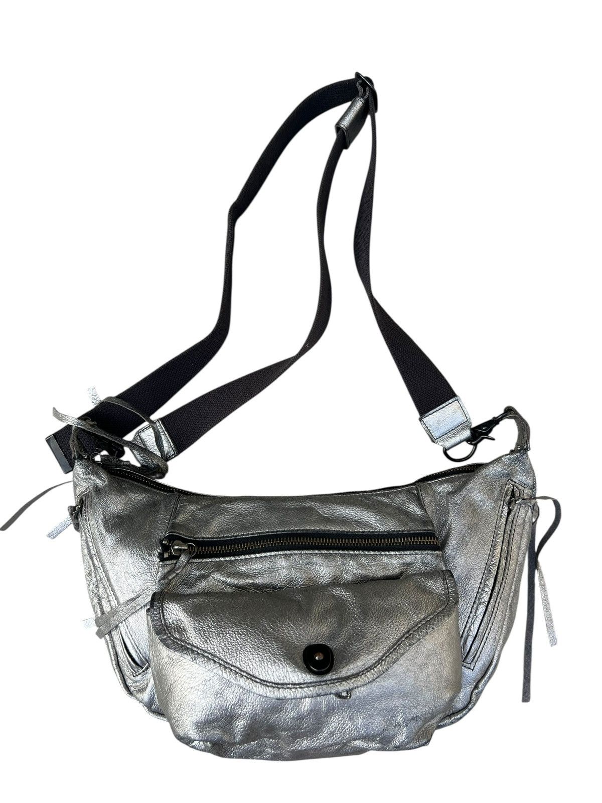 Leather Azzu Label Nasimo Japan Patina Blistered Leather Cargo Bag Size ONE SIZE - 6 Thumbnail