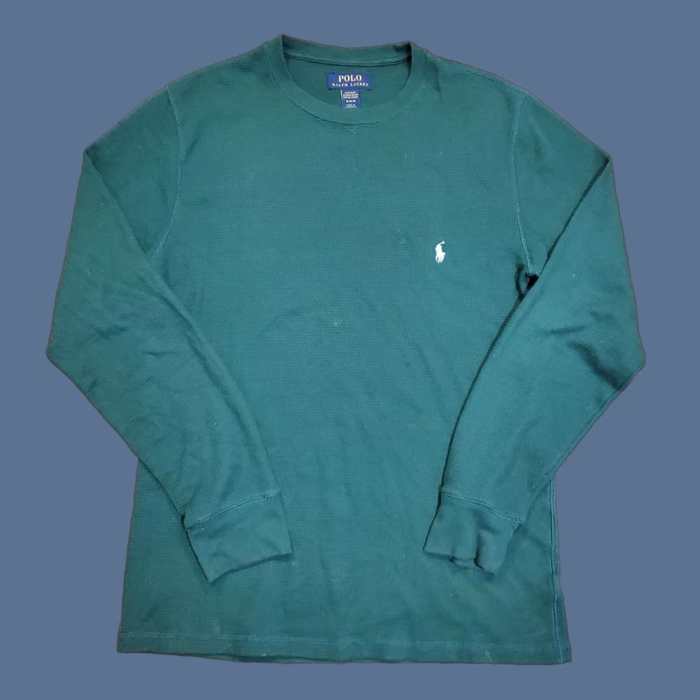 Polo Ralph Lauren Polo Ralph Lauren Shirt Mens M Green Sleepwear Waffle Knit Thermal Top Size US M / EU 48-50 / 2 - 1 Thumbnail