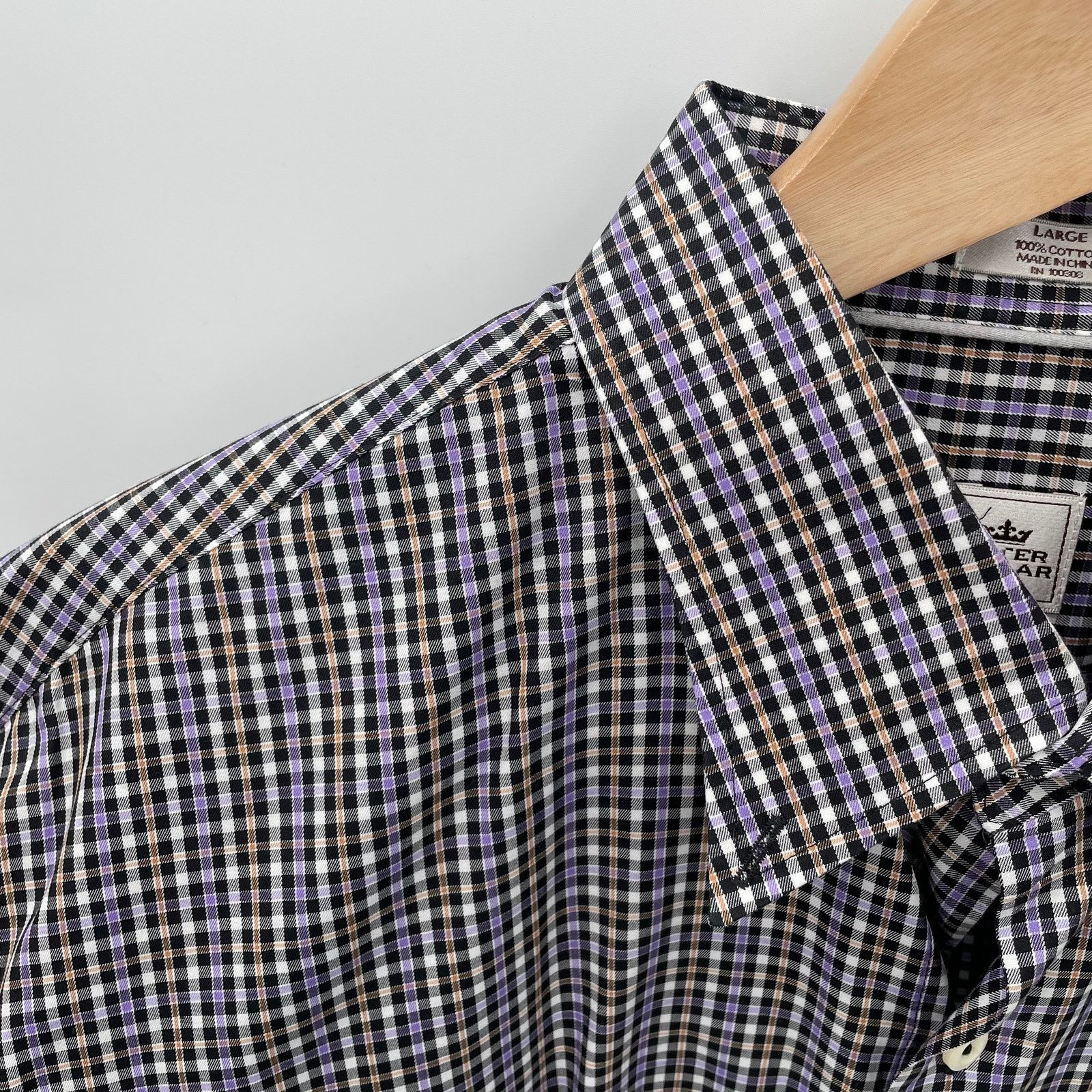 Peter Millar PETER MILLAR Cotton Button Down Plaid Shirt // L Size US L / EU 52-54 / 3 - 3 Thumbnail