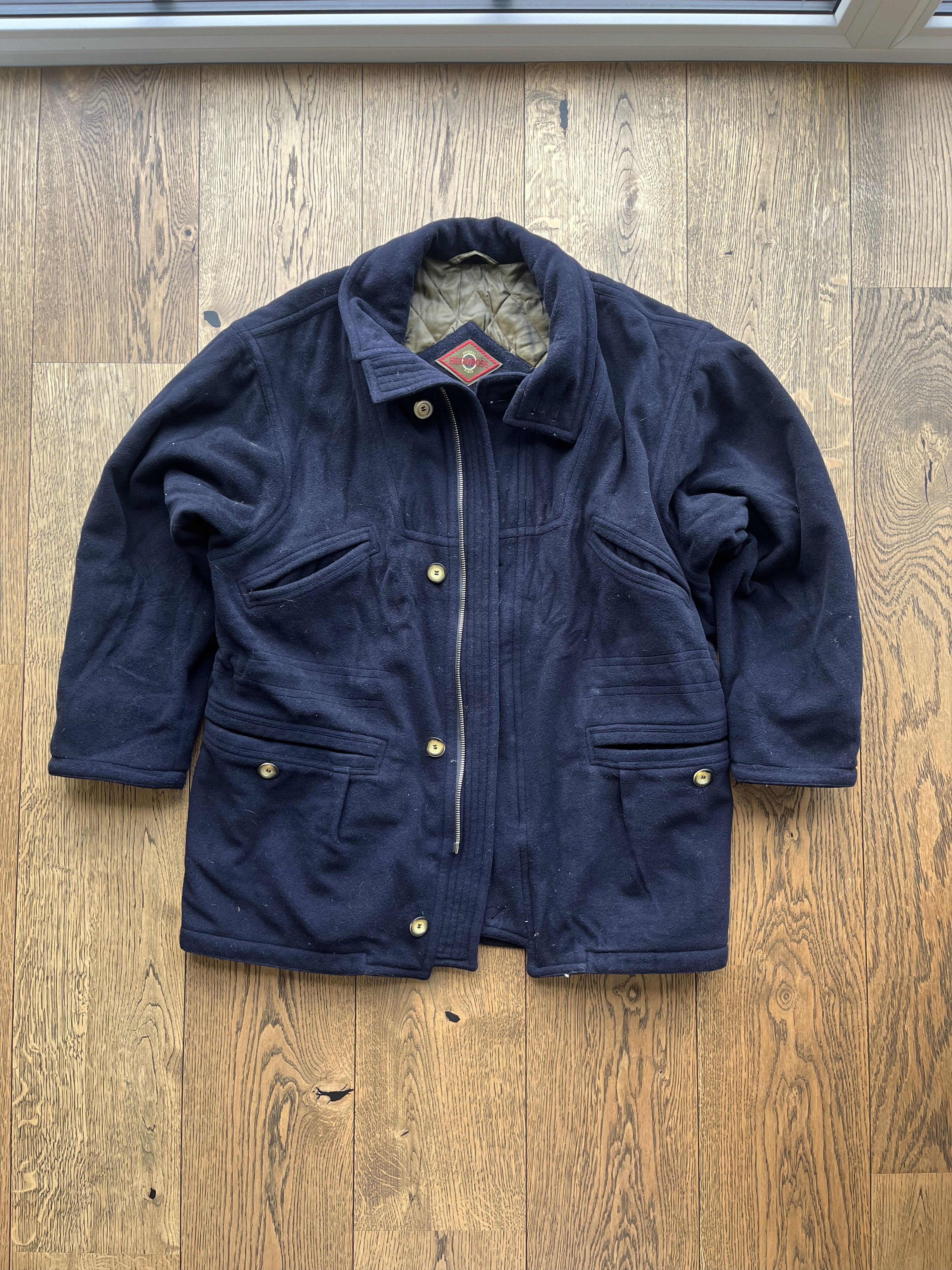 Hugo Boss Vintage 1990's Hugo Boss Cashmere-Wool Quilted Bomber Jacket Size US L / EU 52-54 / 3 - 1 Thumbnail