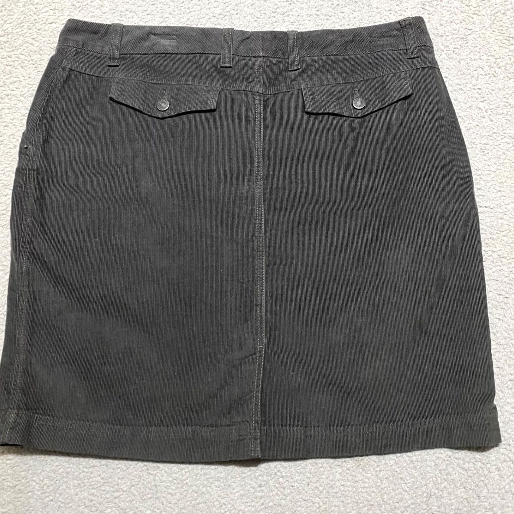 Eddie Bauer Eddie Bauer Skirt Womens 18 Plus Gray Corduroy Pencil Straight Pockets Size 40" / US 18 - 2 Thumbnail