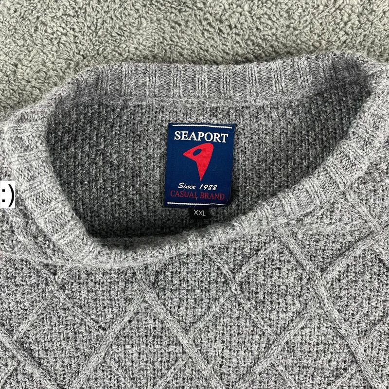 Designer Seaport Grey Sweater XXL Size US XXL / EU 58 / 5 - 2 Thumbnail