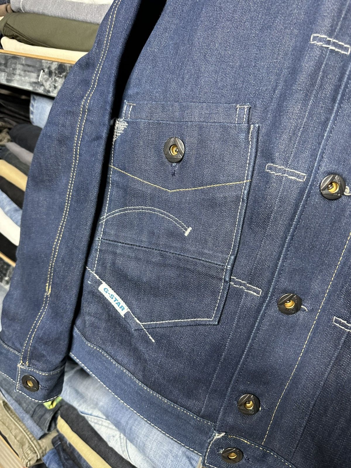 G-Star G Star Raw Denim Biker Jeans Cargo Jacket Size US M / EU 48-50 / 2 - 4 Thumbnail