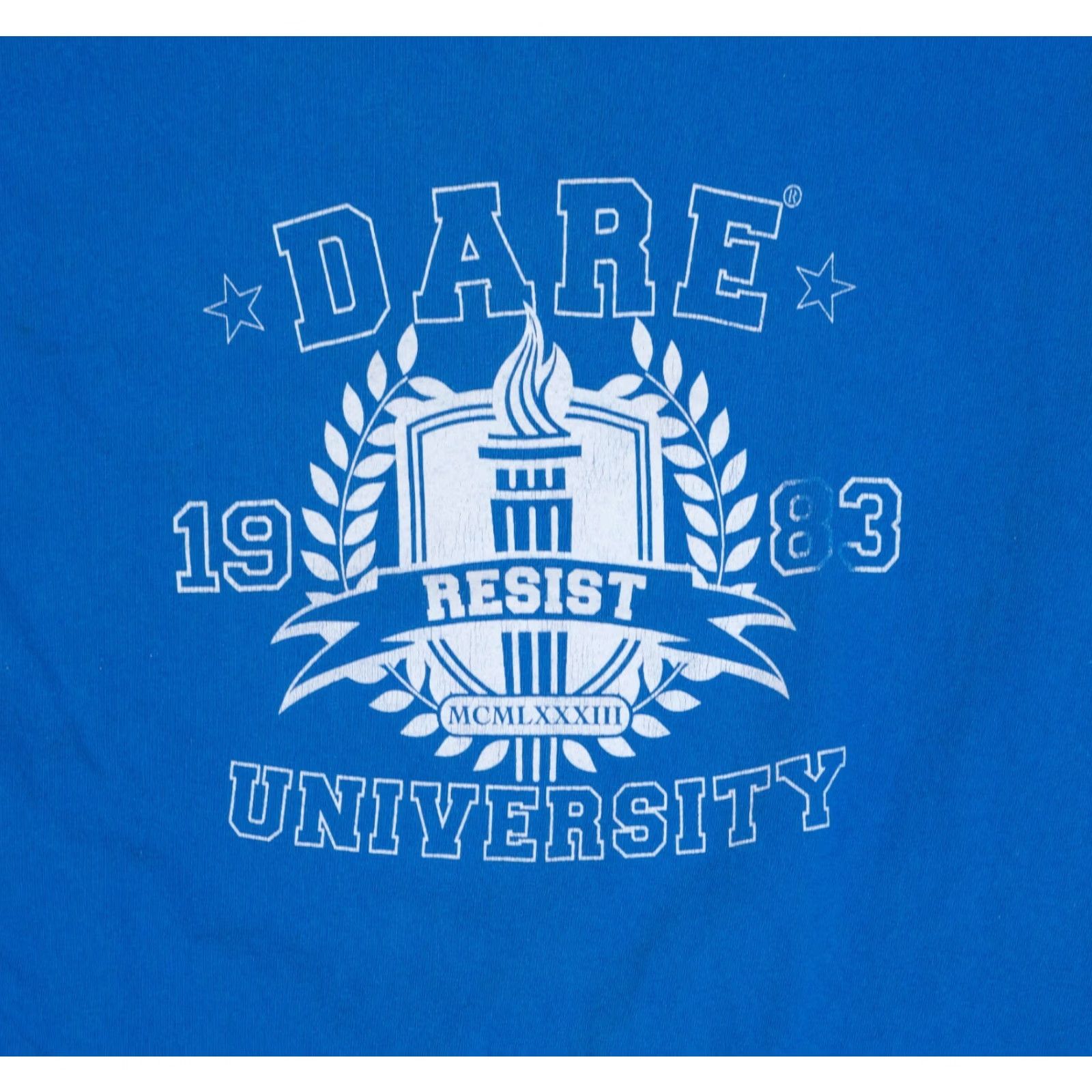 Vintage VINTAGE Dare University 1983 T-Shirt Mens Size Medium Blue North Carolina Logo Graphic Print Crew Neck Short Sleeve Size US M / EU 48-50 / 2 - 2 Thumbnail