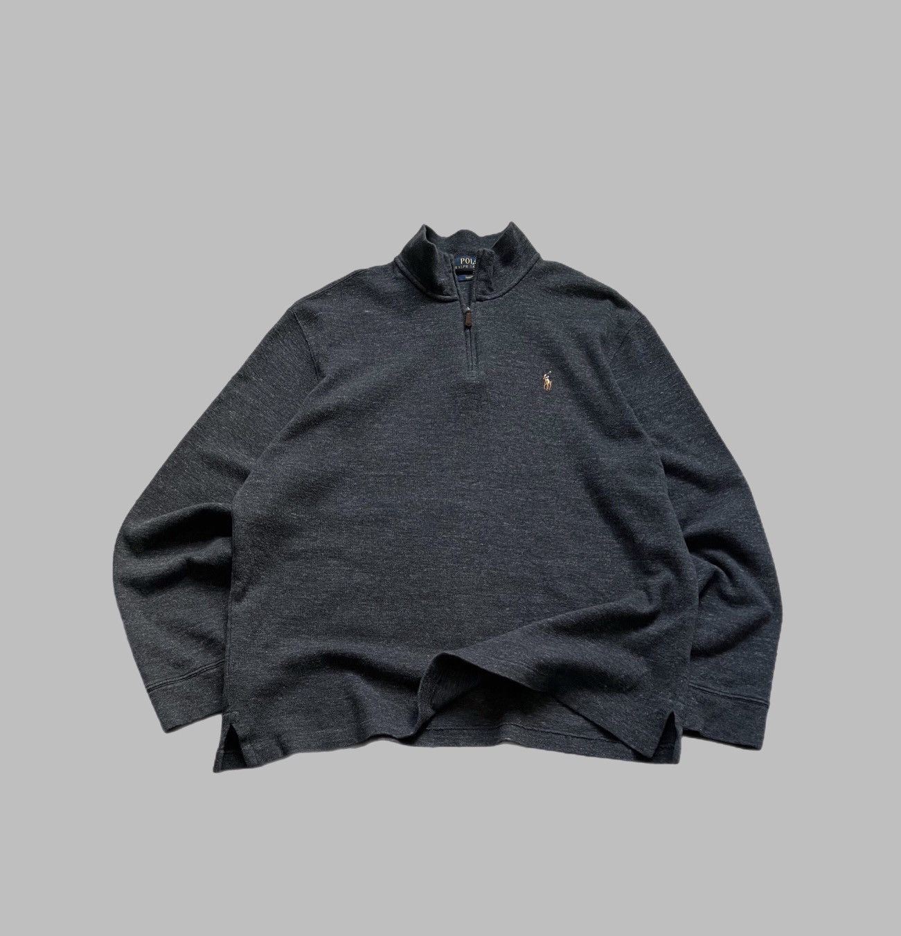 Polo Ralph Lauren × Vintage Vintage Y2K Polo Ralph Lauren 1/4 zip Old Money Sweatshirt Size US L / EU 52-54 / 3 - 1 Thumbnail