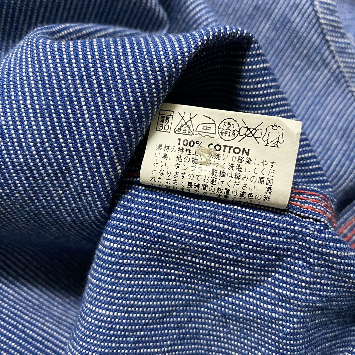 Sugar Cane Sugar Cane Pinstriped Wabash Indigo Denim Button Up Size US S / EU 44-46 / 1 - 21 Thumbnail