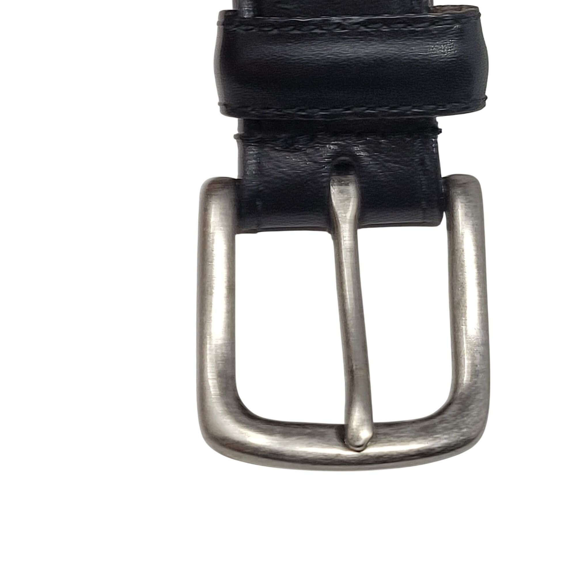 Vintage Vintage 80s Black Oil Tanned Cowhide Leather Belt 38 Woven S Size 38 - 4 Thumbnail