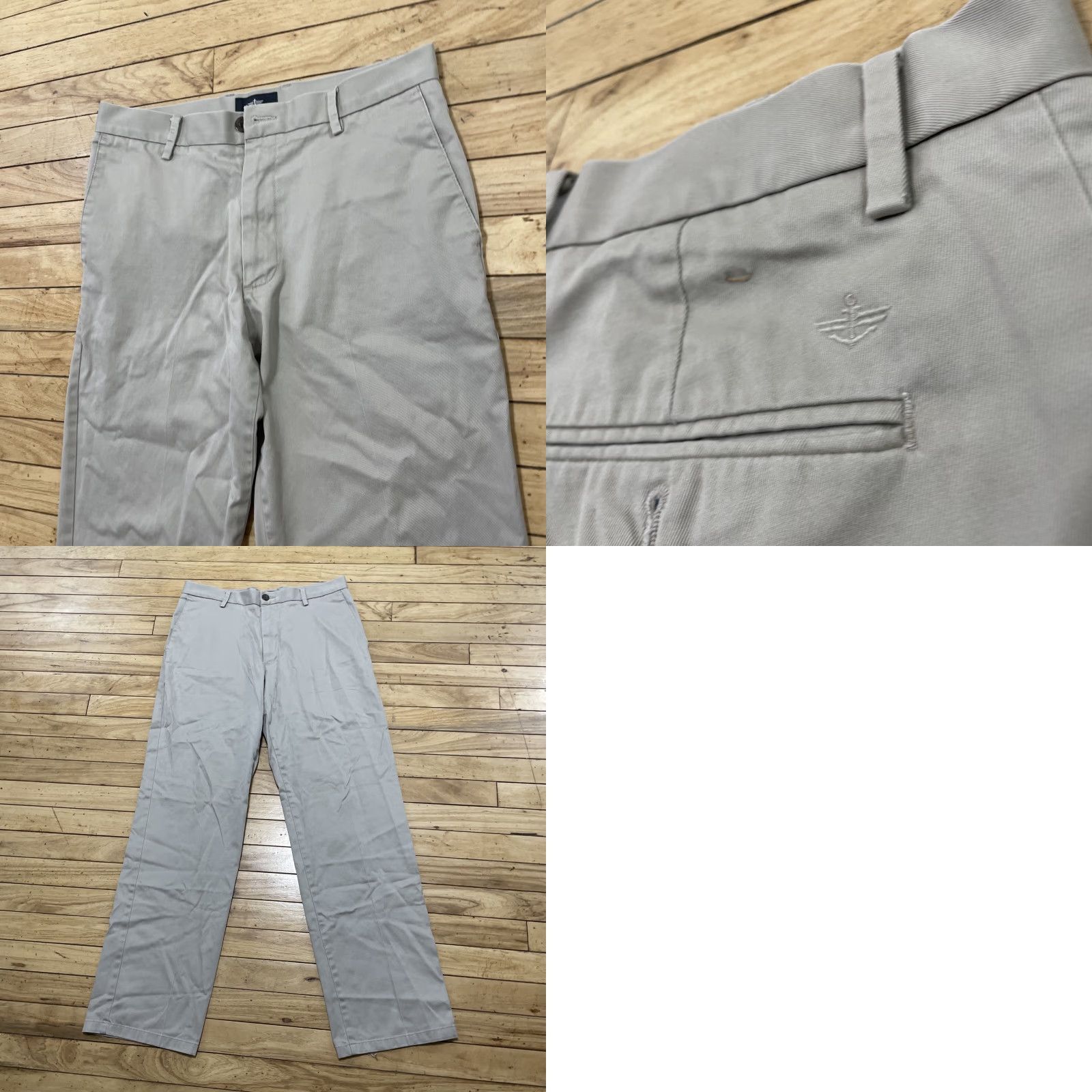 Dockers VINTAGE DOCKERS Pants Men Regular Straight Khaki Beige Chino Workwear 32x31 32in/Stretch Comfort Pockets Logo Button Zipper Calculated? Size US 32 / EU 48 - 10 Thumbnail