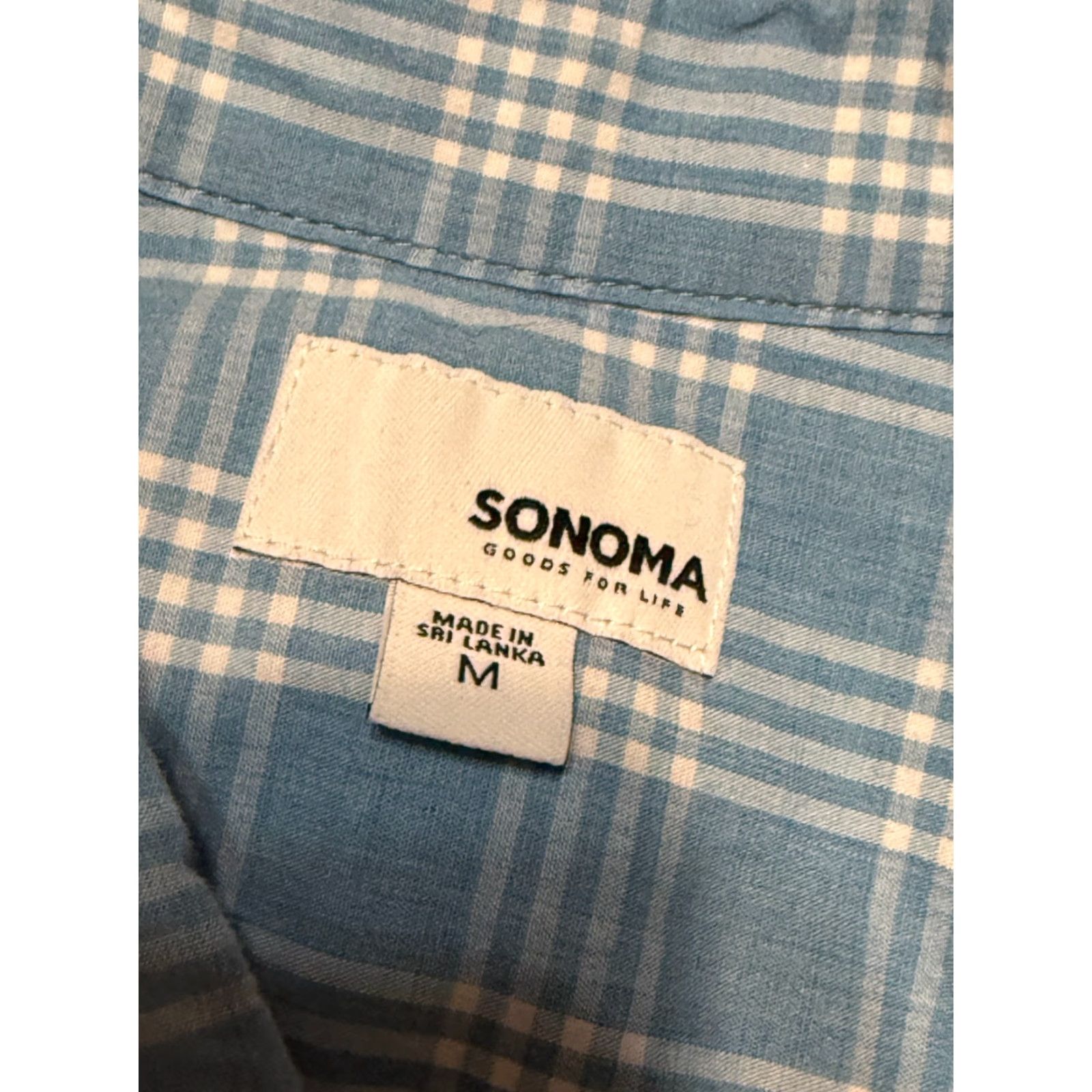 Vintage Sonoma Shirt Men’s Size M Blue White Plaid Long Sleeve Button-Up Shirt Size US M / EU 48-50 / 2 - 5 Thumbnail
