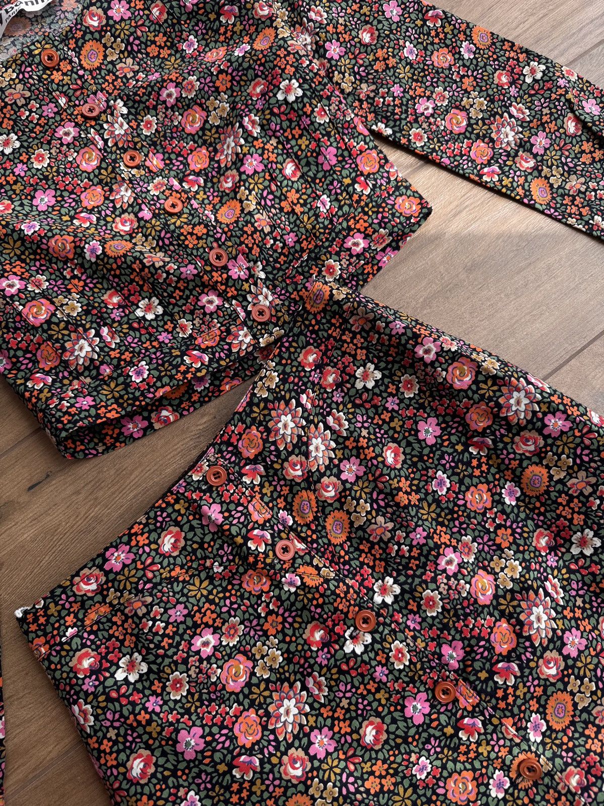 Japanese Brand × Vintage Vintage Billy Bonny Paris Floral Streetwear W' Skirt Suit Size 24" / US 00 / IT 34 - 7 Thumbnail