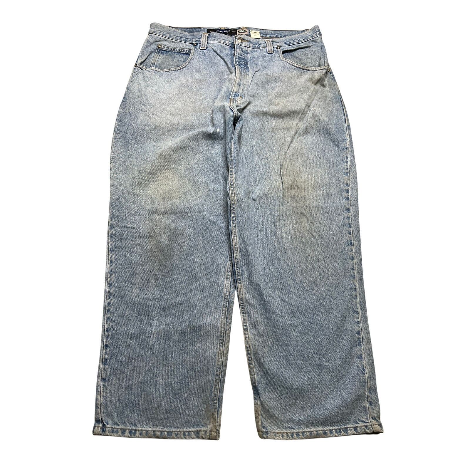 Levi's Vintage 90s ANCHOR BAGGY LIGHT BLUE DENIM JEANS SZ 42X30 Size US 42 / EU 58 - 1 Thumbnail