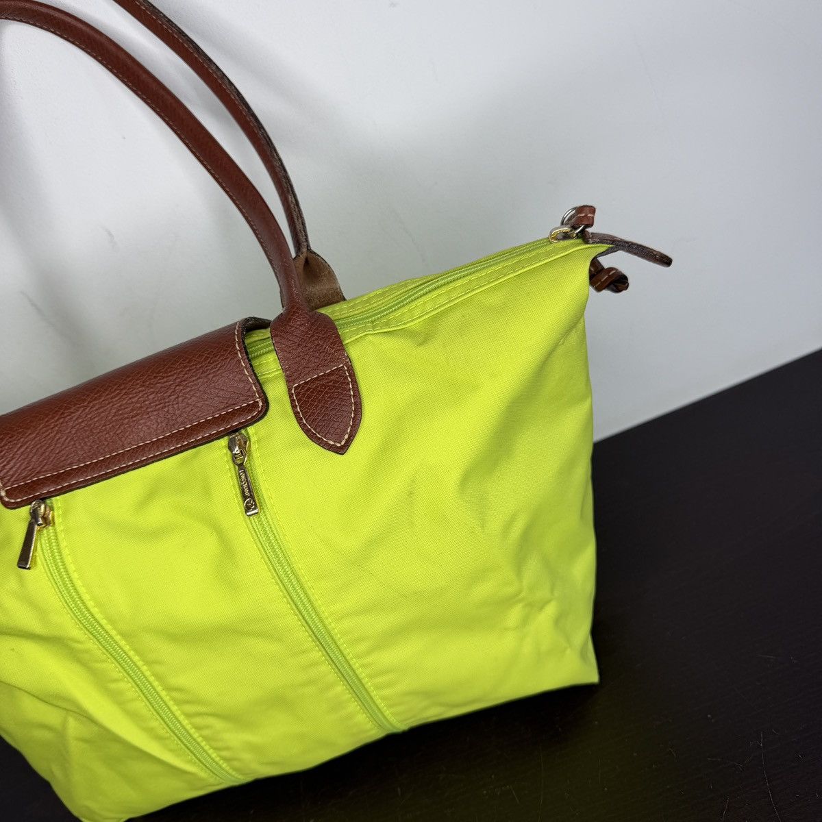 Longchamp Longchamp Le Pliage Shopper Green Handbag Shoulder Bag Size ONE SIZE - 6 Thumbnail