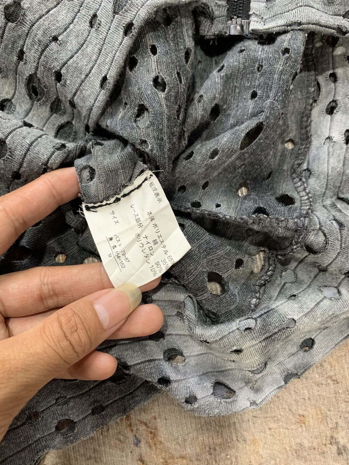 If Six Was Nine Distressed zip Hoodie Layered ' Issey Miyake Style Size US M / EU 48-50 / 2 - 5 Thumbnail