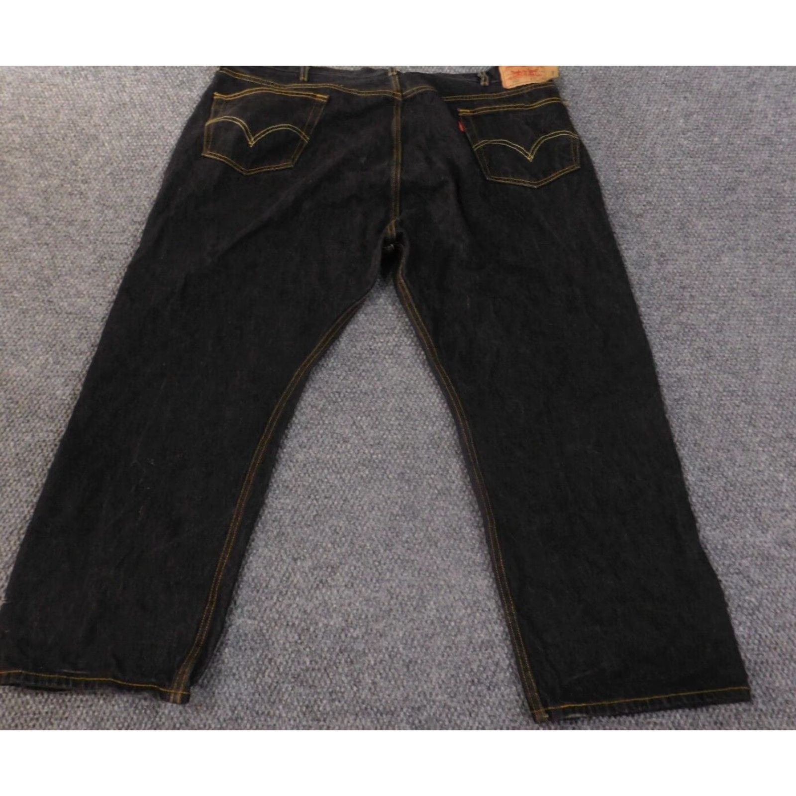 Levi's Levi's 501 Jeans Mens 46x28 Black Straight Button Fly Classic Denim Retro 90s Jeans Mens Regular Size US 30 / EU 46 - 7 Thumbnail