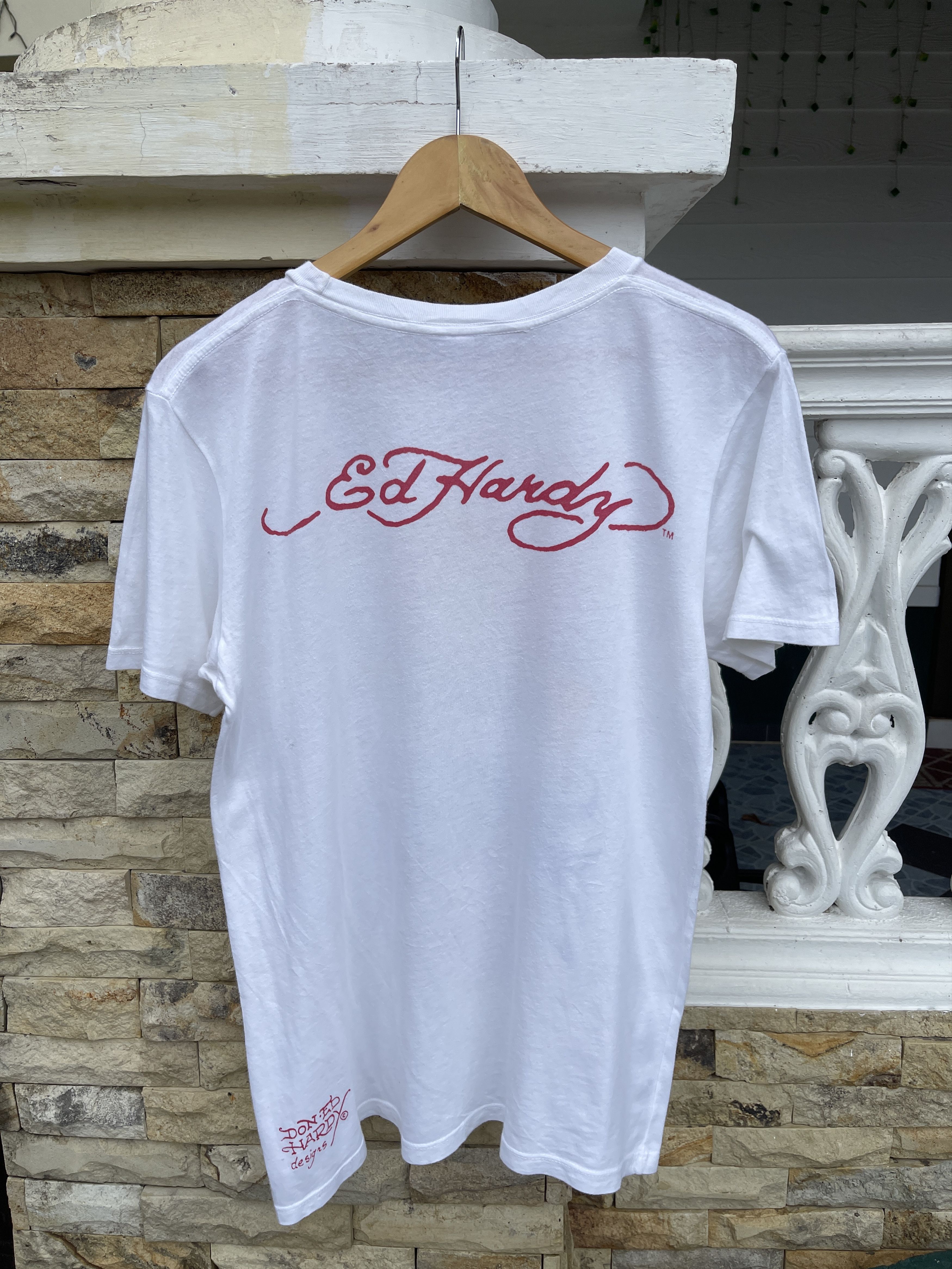 Ed Hardy × Vintage Last Drop🔥Rare🔥Vintage Ed-Hardy T-Shirt Size US M / EU 48-50 / 2 - 3 Thumbnail