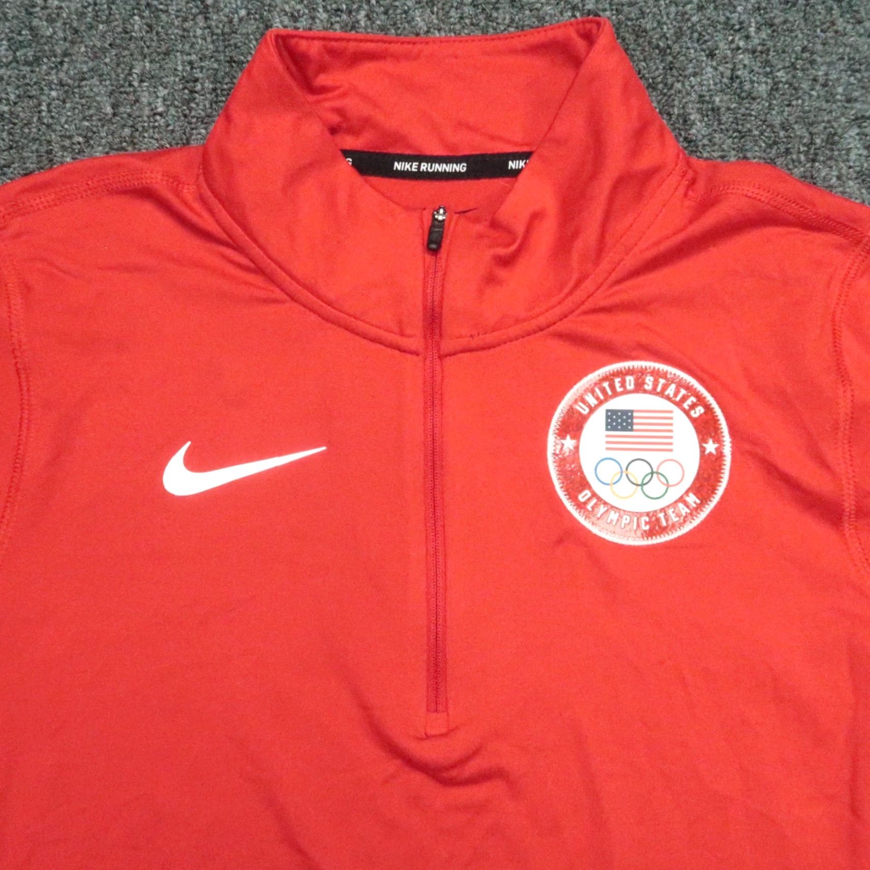 Nike Nike Dri-Fit Pullover Shirt Mens Small Red 1/4 Zip Lightweight Activewear Running Cross Training Gym & Training Winter Spring Fall Size US S / EU 44-46 / 1 - 2 Thumbnail