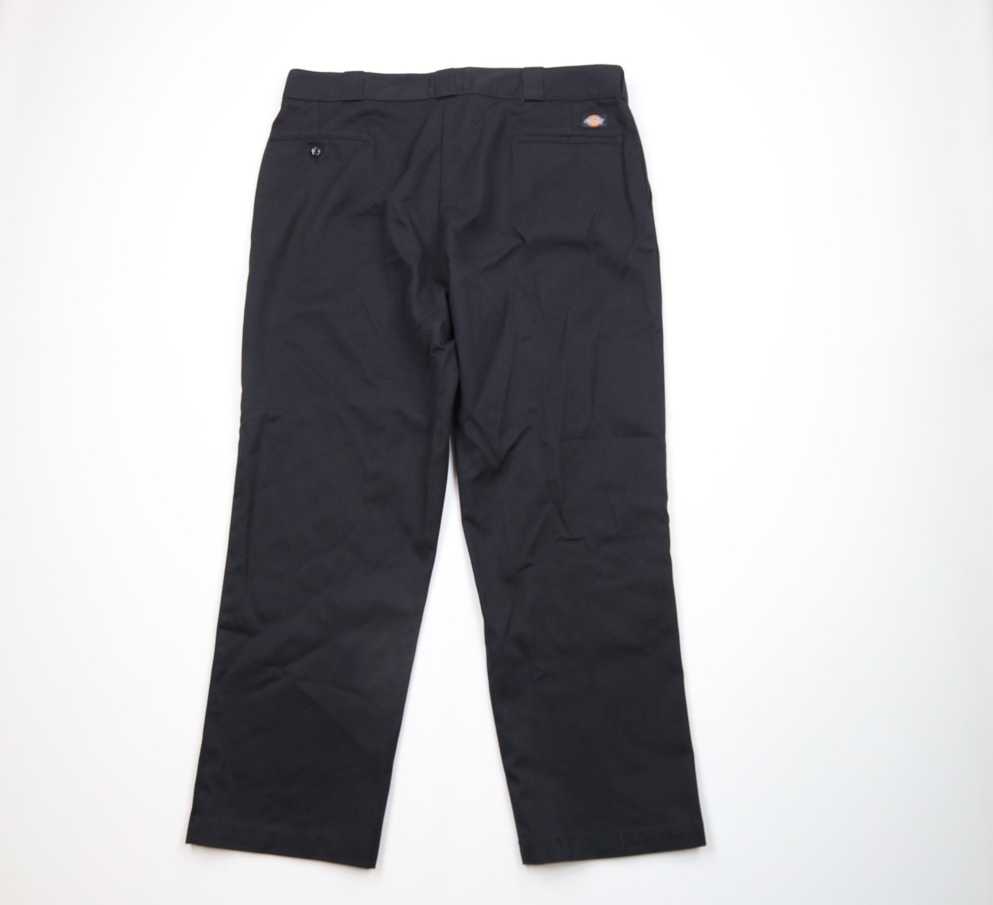 Dickies × Vintage Vintage 90s Dickies Spell Out Wide Leg Work Pants Black Size US 40 / EU 56 - 7 Thumbnail