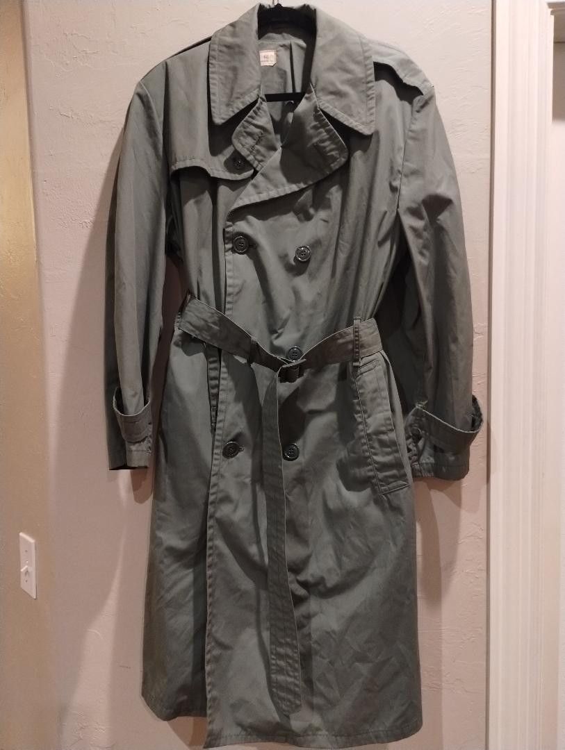 Military US Army Cotton/Polyester Double Breast Raincoat | Grailed