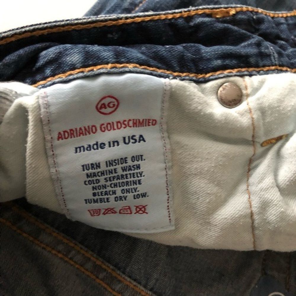 AG Adriano Goldschmied Adriano Goldschmied The Symbol Mens Jeans Size US 32 / EU 48 - 5 Thumbnail