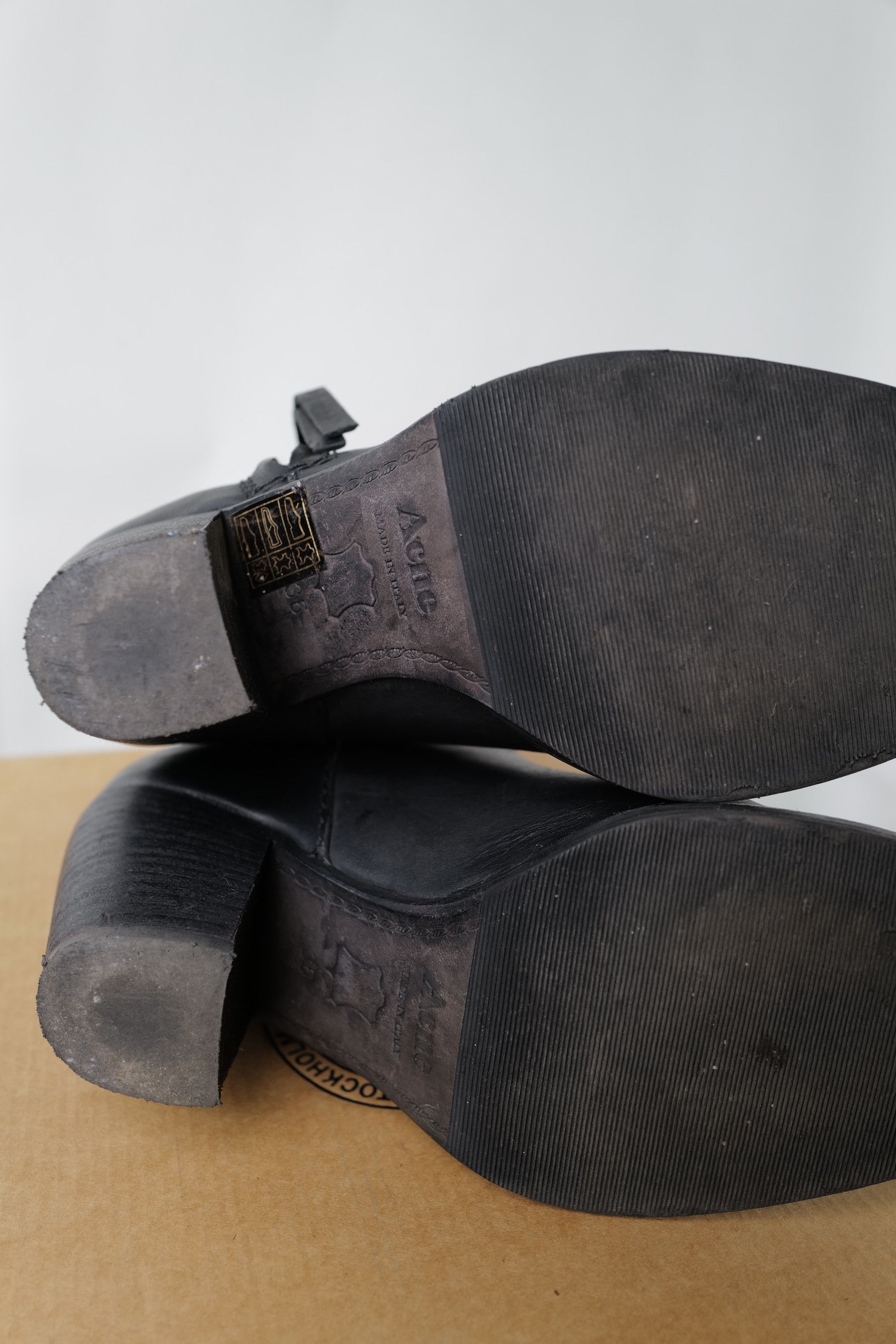 Acne Studios Acne Studios Black Leather Boots Size US 6 / IT 36 - 21 Thumbnail