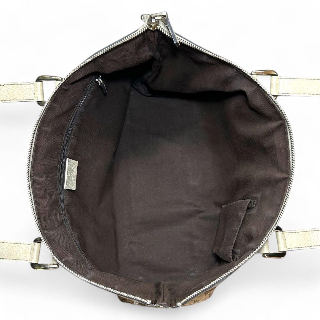 Gucci Gucci - Abbey Handbag Shoulder Bag Beige Leather Size ONE SIZE - 13 Thumbnail