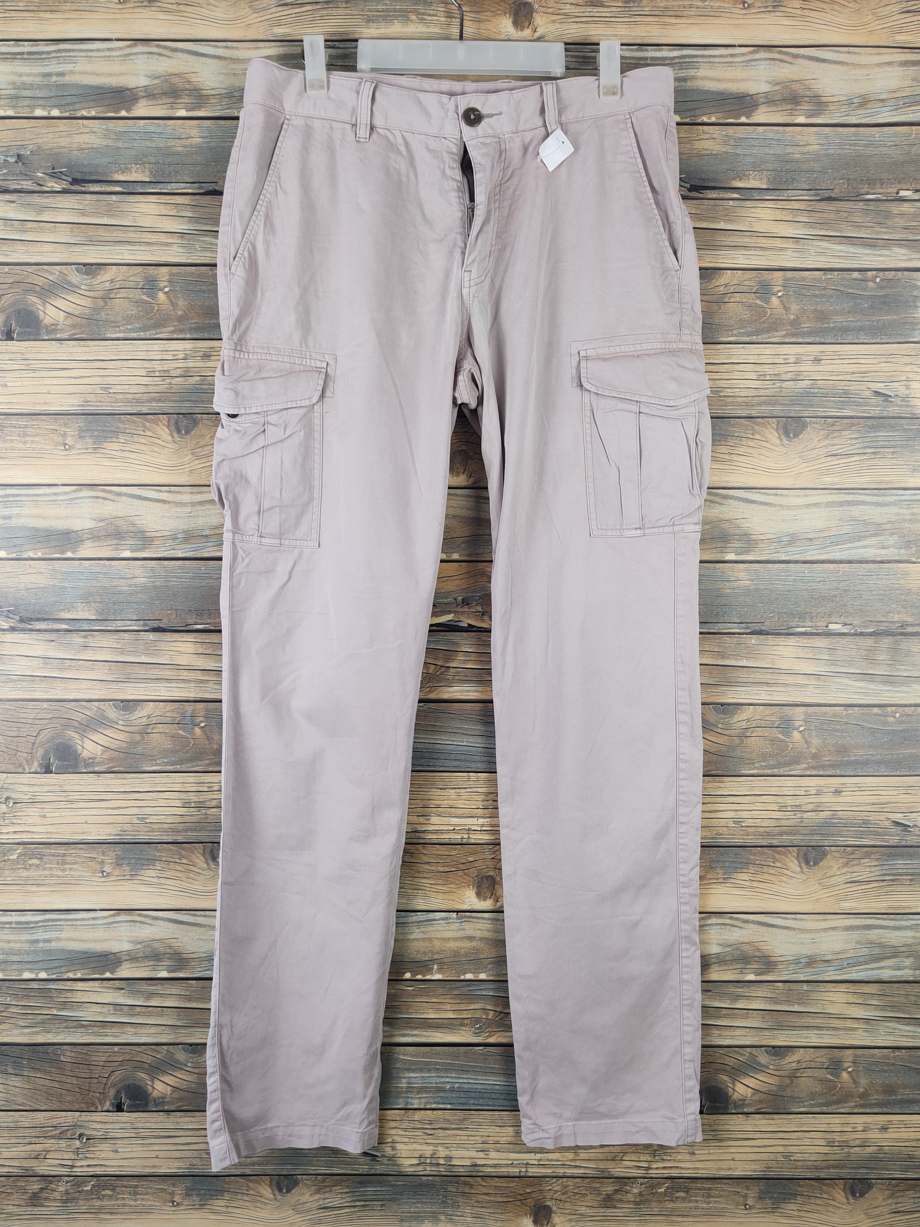 Japanese Brand DL Uniqlo Light Peach Multipocket Cargo Pants #2144 Size 33" - 1 Thumbnail