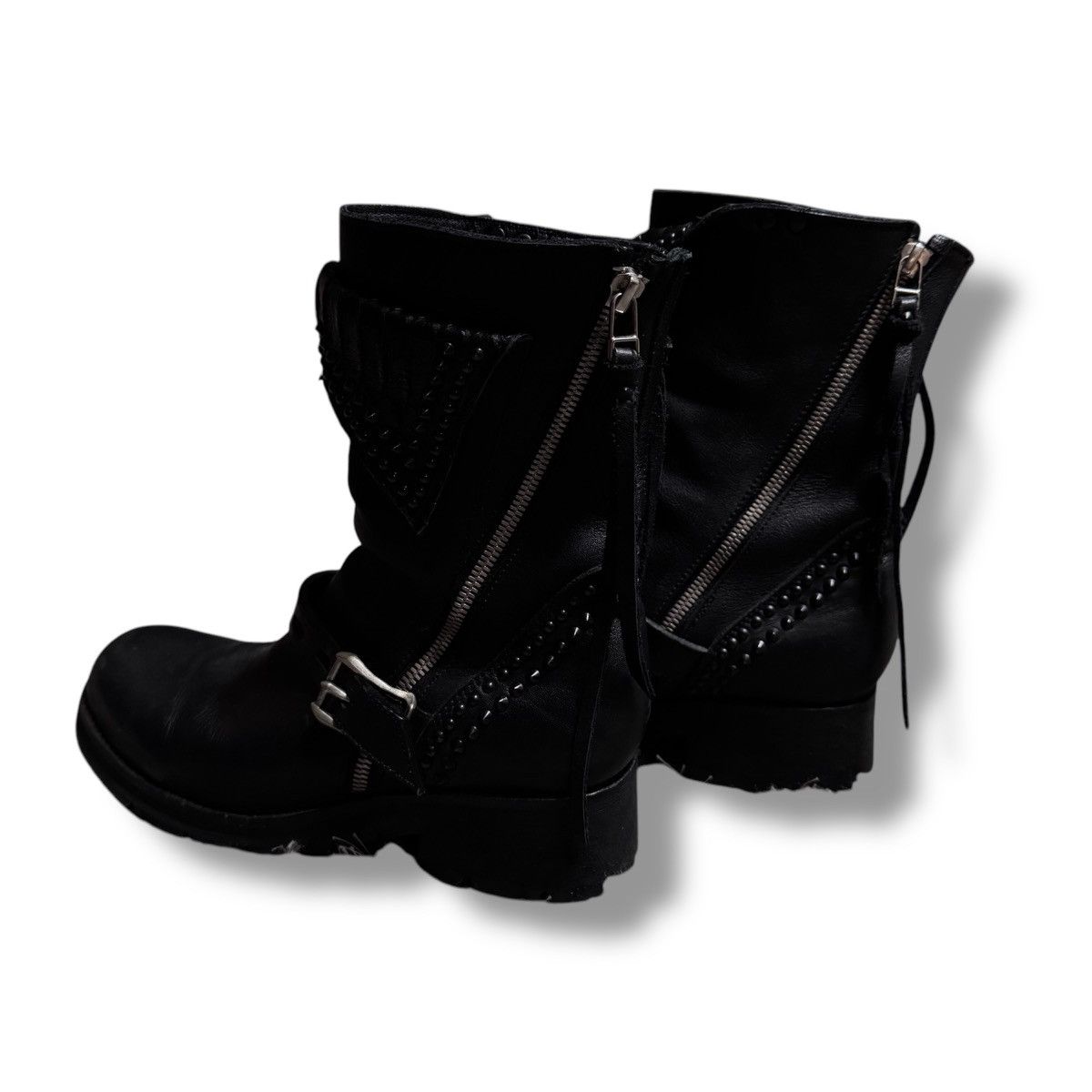 KMRii KMRii crush studded snakeskin boots Size US 7 / EU 40 - 5 Thumbnail
