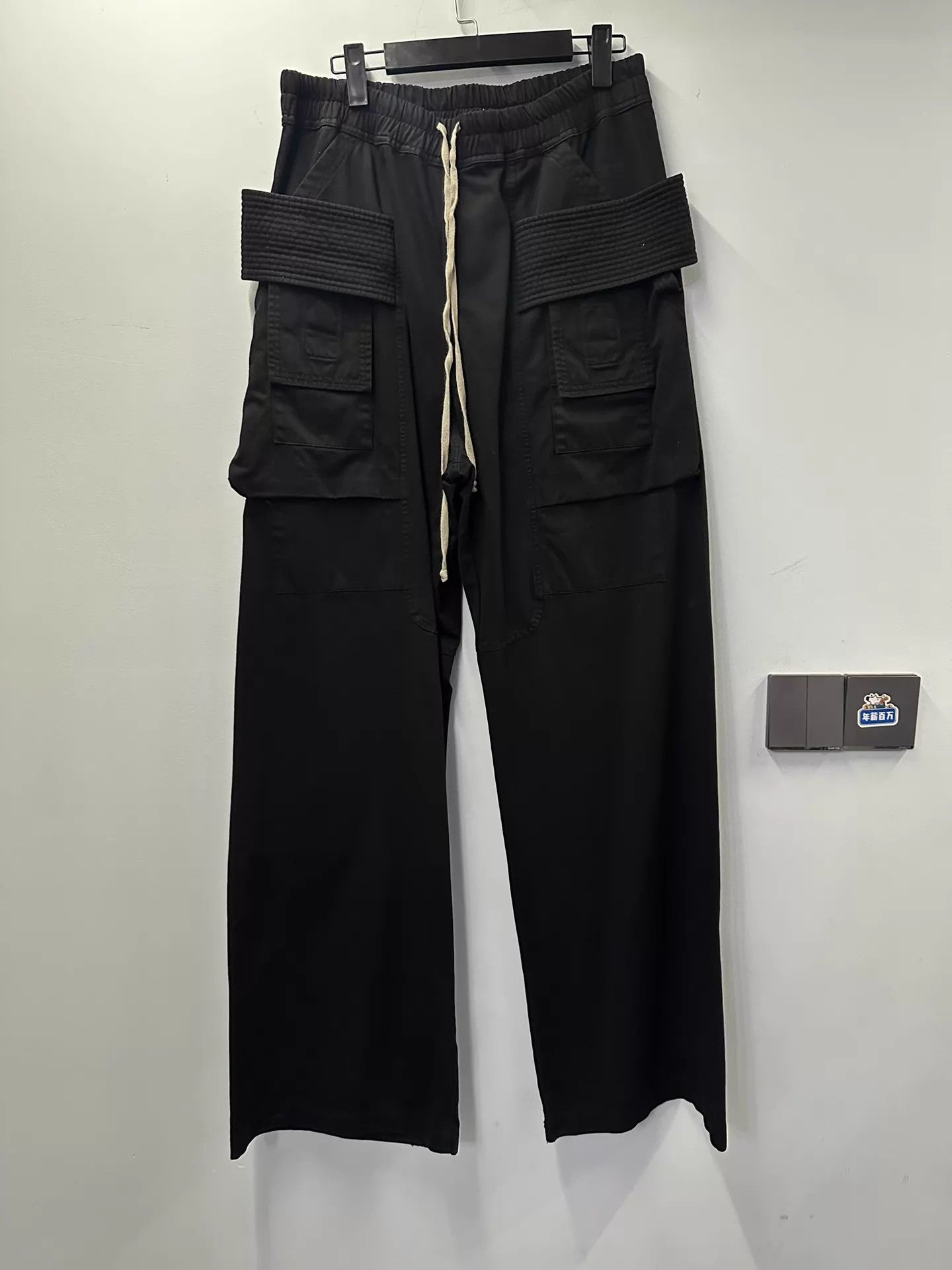 Rick Owens Rick Owens Double Ring Wide-Leg Nylon Trousers Size M Size US 32 / EU 48 - 1 Thumbnail