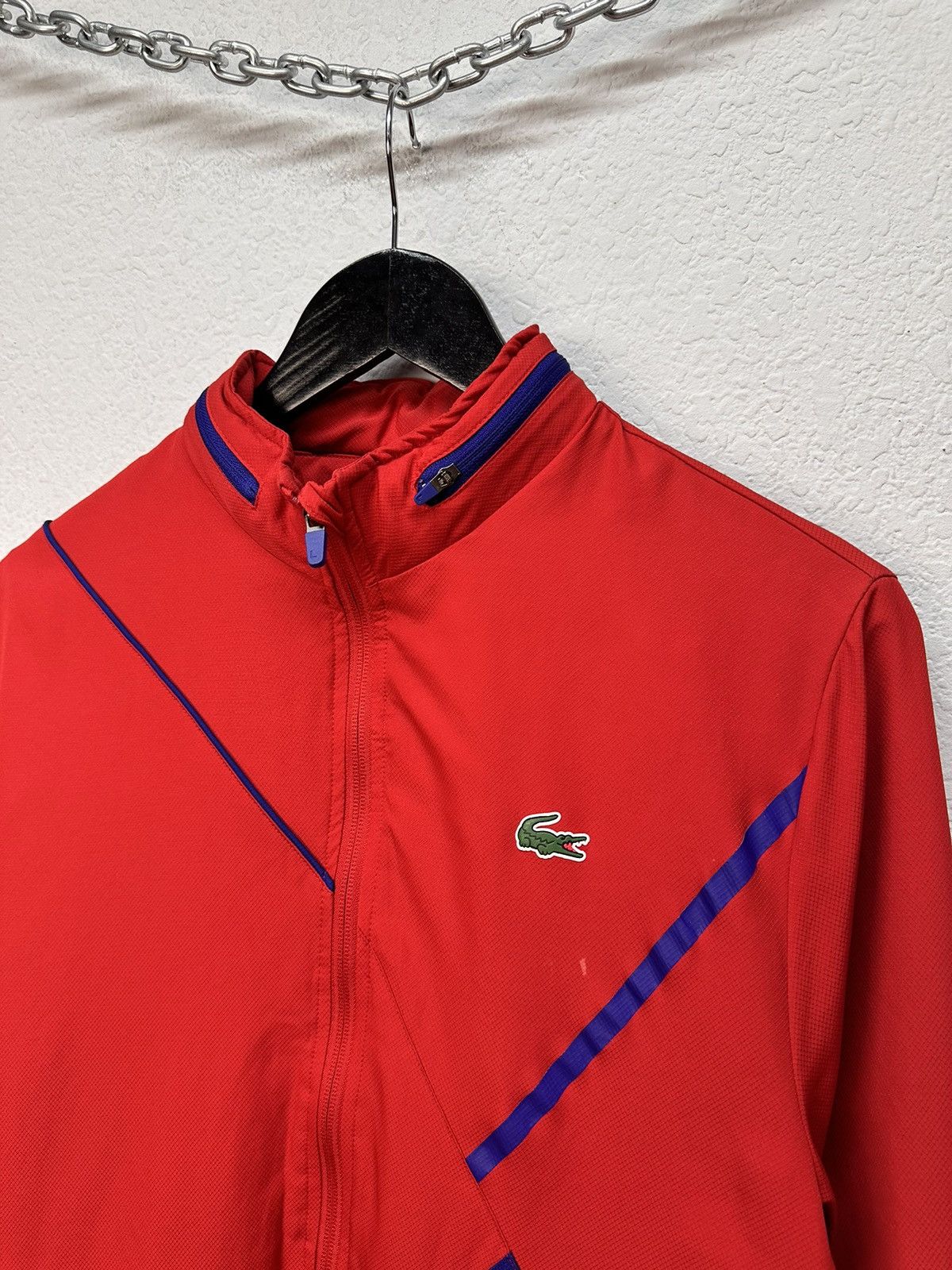 Lacoste Vintage Lacoste Zip Hoodie Jacket Sk8 Red Polo Ralph Lauren Size US M / EU 48-50 / 2 - 4 Thumbnail