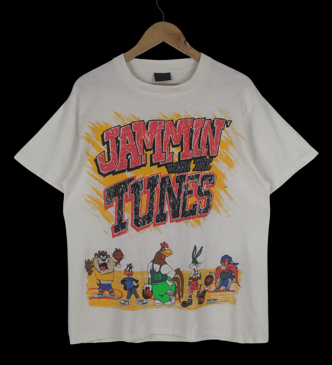 Vintage Vintage 90s Looney Tunes Tee 1991 Space Jam T-Shirt Size US L / EU 52-54 / 3 - 1 Thumbnail