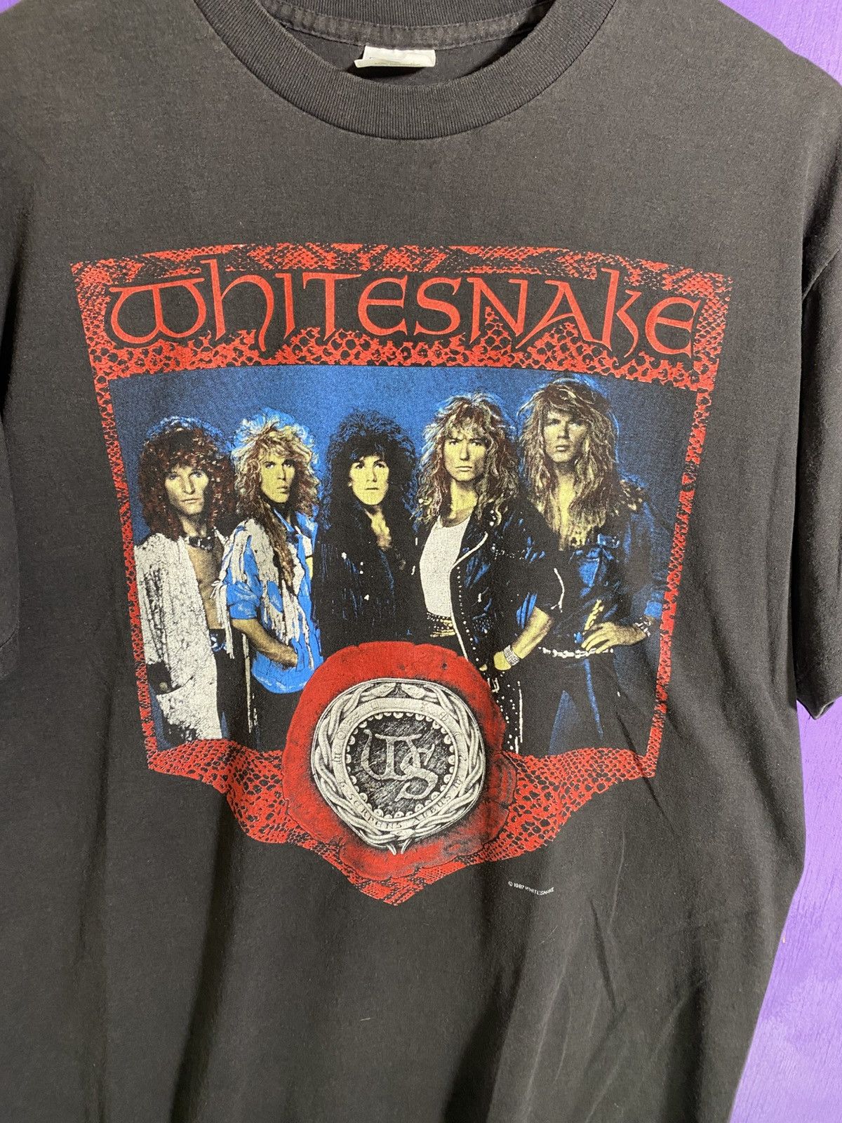 Vintage 87/88 Whitesnake North American tour tee