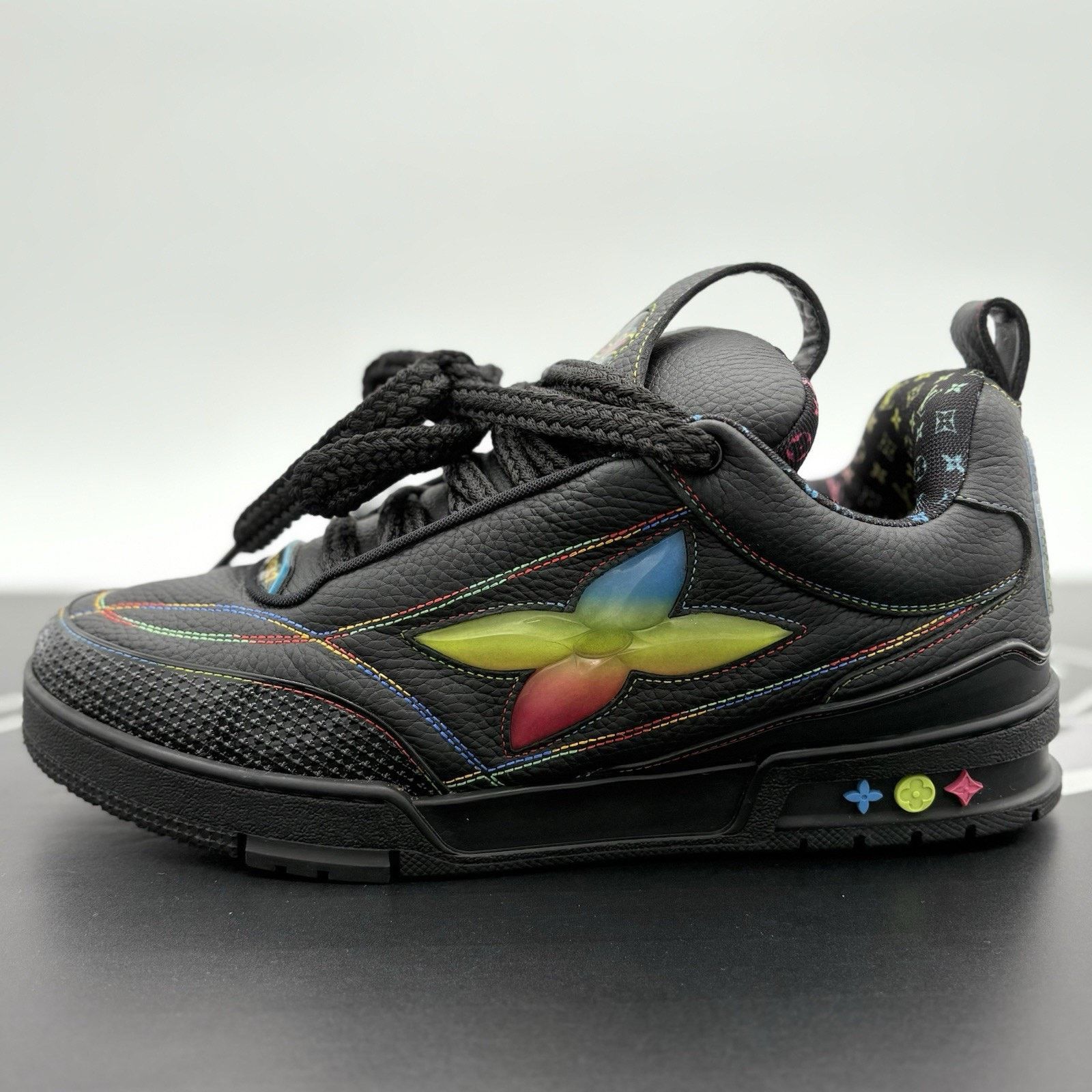 Louis Vuitton Louis Vuitton Skate ' Black Multicolor ' | SUPER CLEAN! Size US 10.5 / EU 43-44 - 8 Thumbnail
