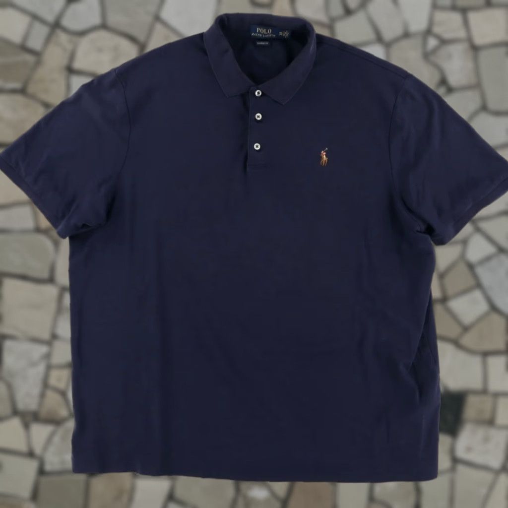 Polo Ralph Lauren Polo Ralph Lauren Classic Fit Cotton Polo Shirt Navy Men's 2XL Shirt Mens Navy 2XL Classic Fit Cotton Polo Shirt Polo Ralph Lauren Shirt Size US XXL / EU 58 / 5 - 1 Thumbnail