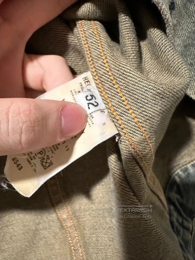 Helmut Lang Helmut Lang 1998AW Stained Denim Jacket. Size US L / EU 52-54 / 3 - 3 Thumbnail