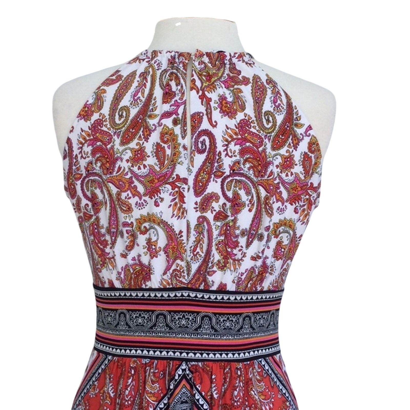 Other London Style Collection Halter Keyhole Button Maxi Dress 8 Size M / US 6-8 / IT 42-44 - 9 Thumbnail