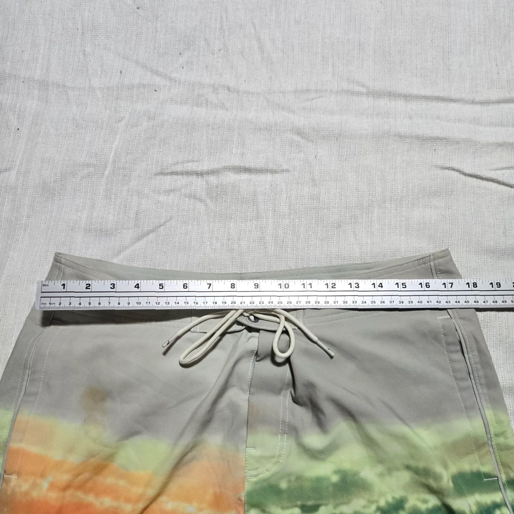 American Eagle Outfitters American Eagle Outfitters Swim Trunks Men's L Multicolor Patriotic Flag Drawstring Elastic Waist Pockets Size US 33 - 4 Thumbnail