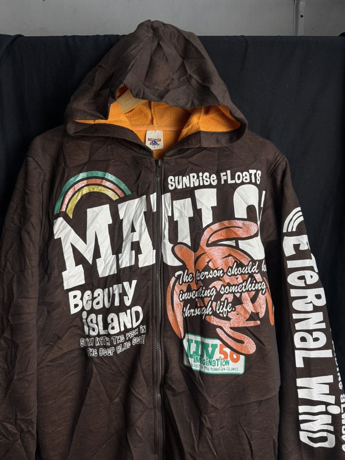 Japanese Brand Japanese Poem Maui Hoodie Ifsix Lgb styled Size US L / EU 52-54 / 3 - 3 Thumbnail