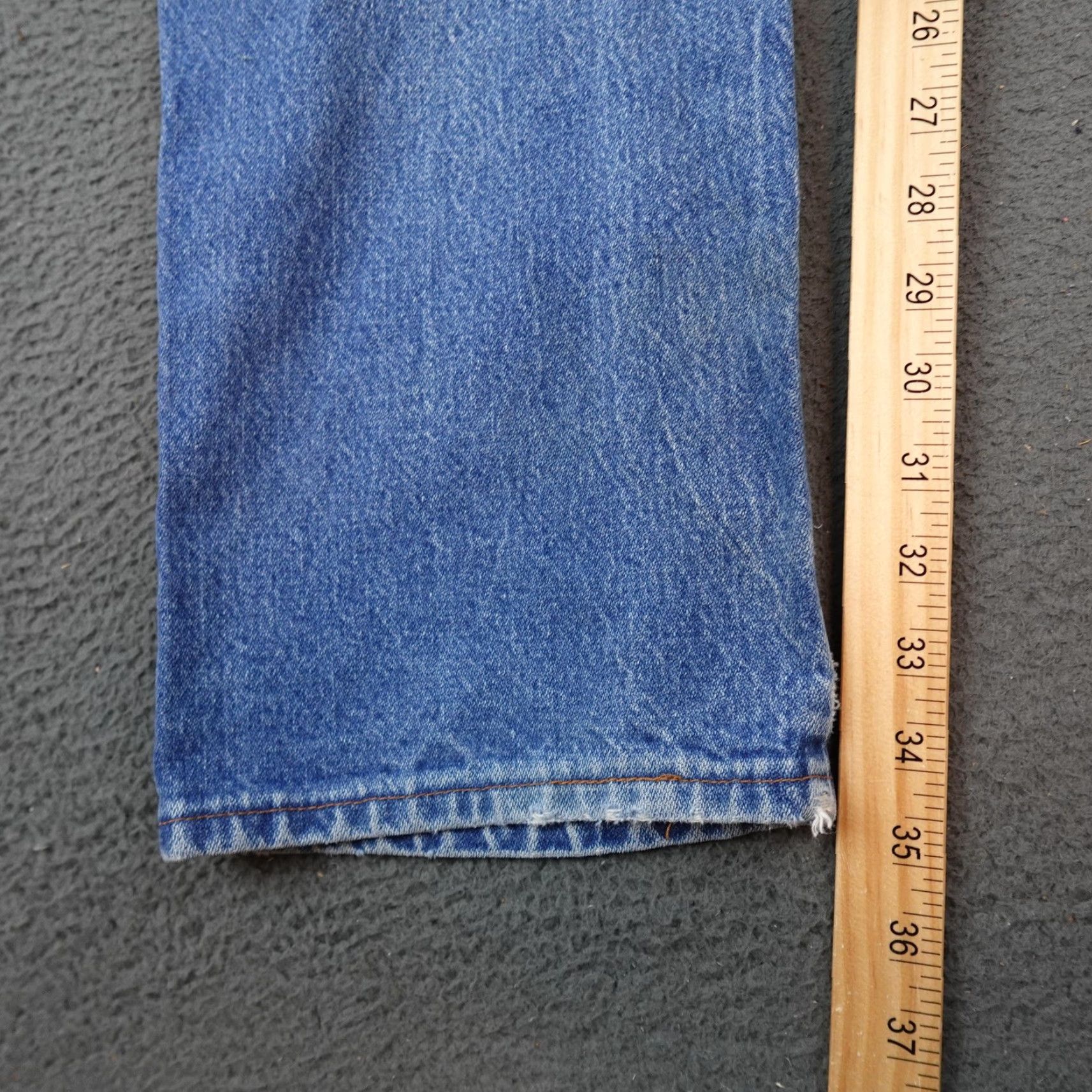 Wrangler VINTAGE Wrangler Jeans Mens 36x35 Denim Blue Western Cowboy Whiskered Size US 32 / EU 48 - 7 Thumbnail