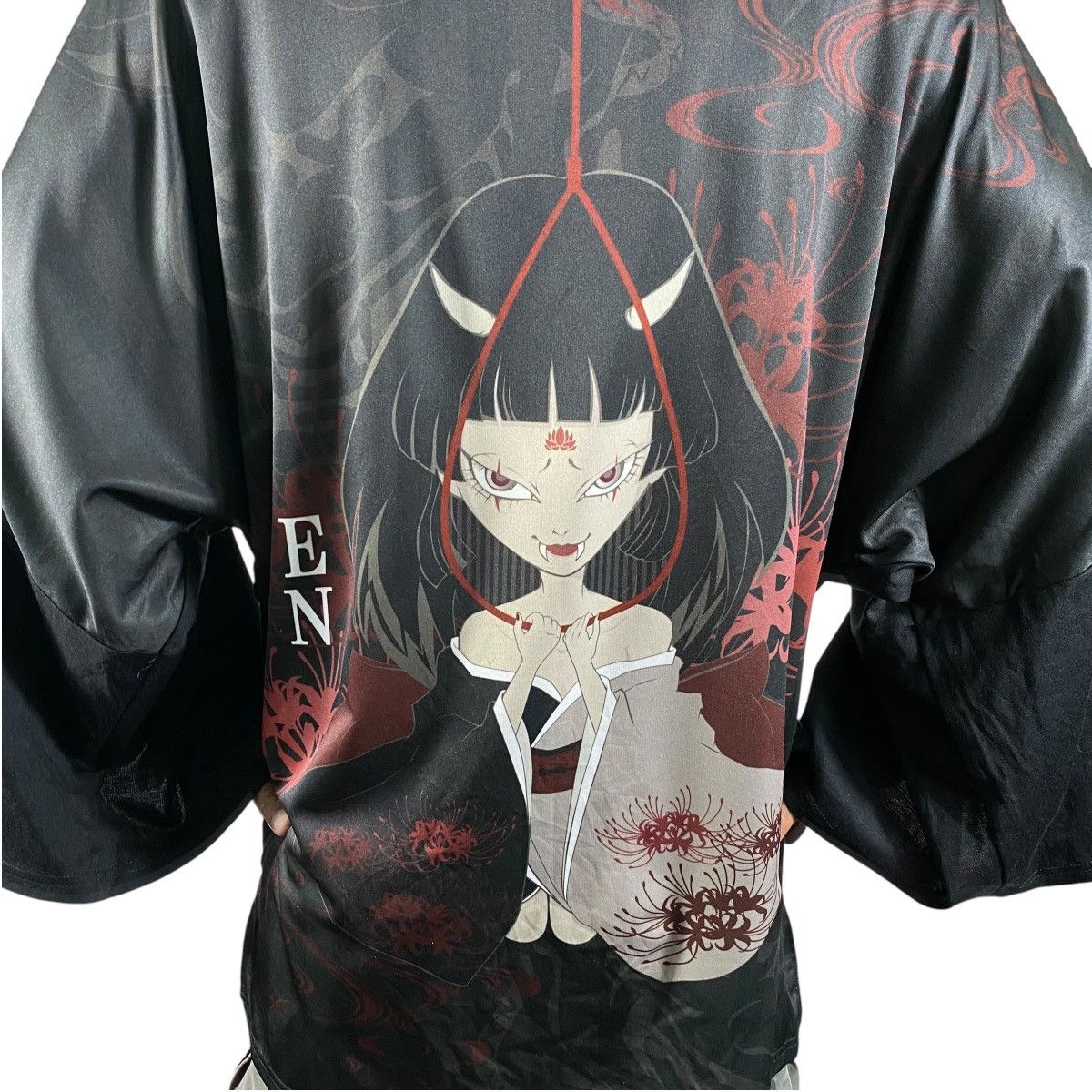 Japanese Brand Miyabi EN Cardigan Japanese Pattern Unique Kimono Haori Size US M / EU 48-50 / 2 - 8 Thumbnail