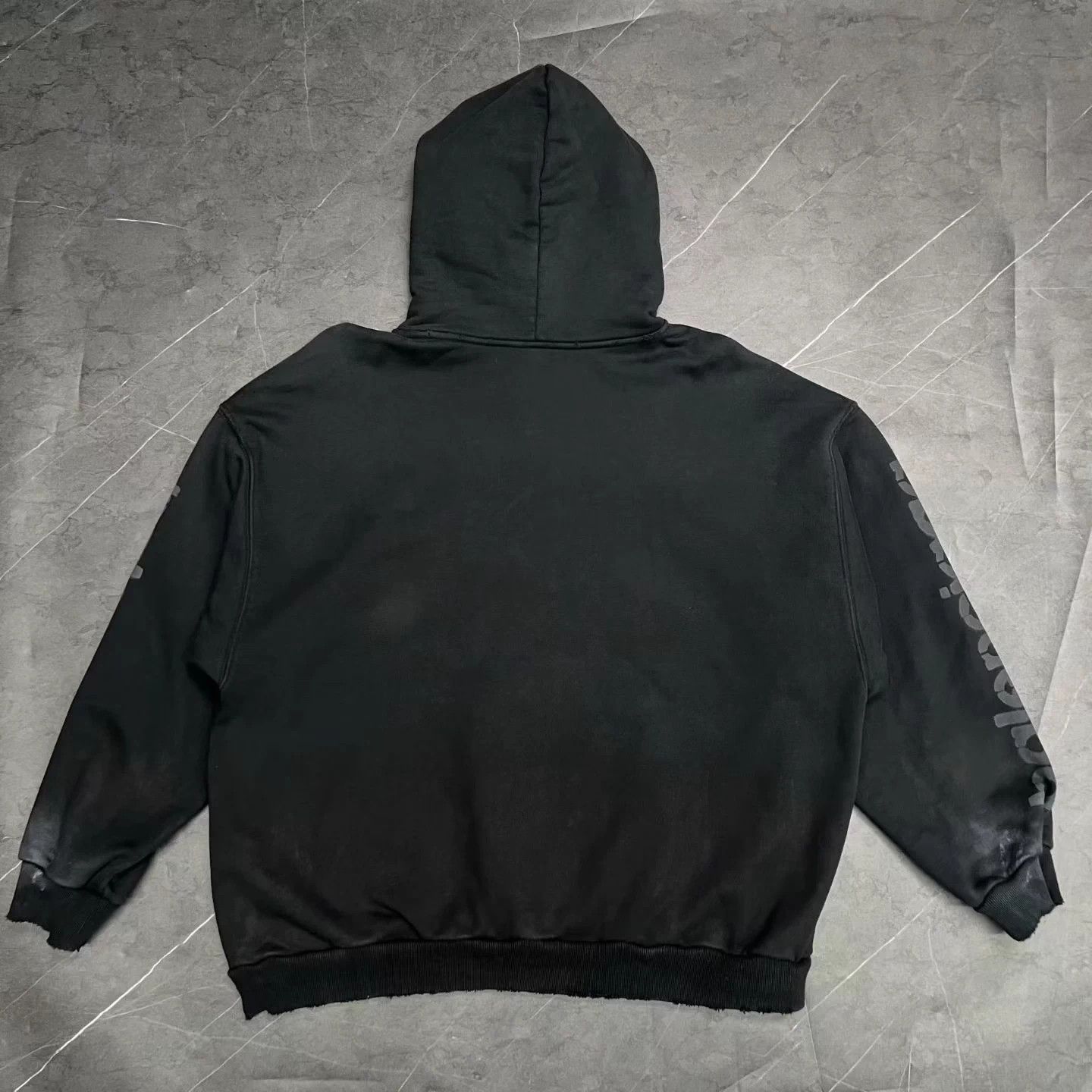 Balenciaga Balenciaga distressed mud-dyed splatter-painted hoodie Size M / US 6-8 / IT 42-44 - 2 Thumbnail