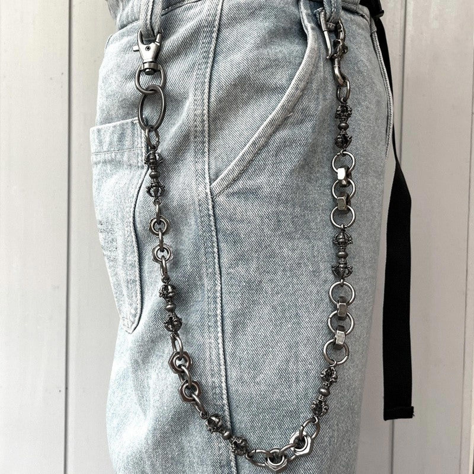 Jewelry Screw Cap Waist Wallet Chain, Pants Chain Size ONE SIZE - 3 Thumbnail