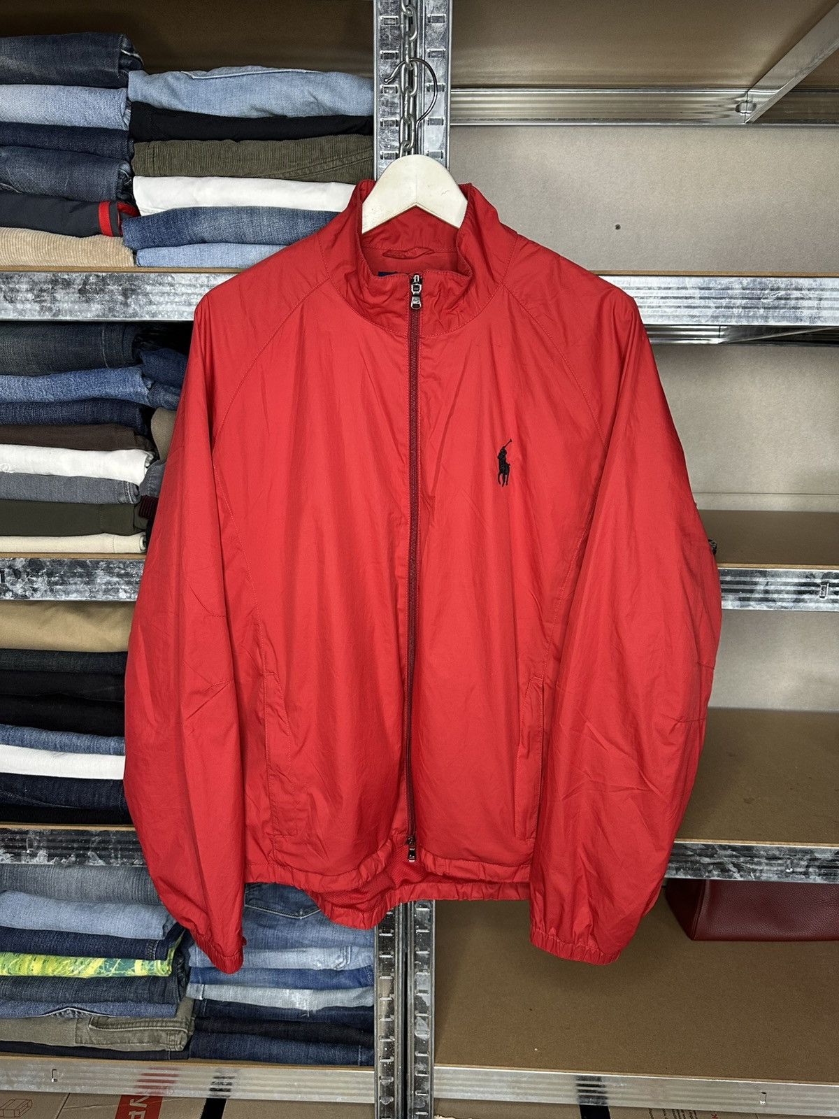 Polo Golf Ralph Lauren Windbreaker Jacket L Full Zip Logo