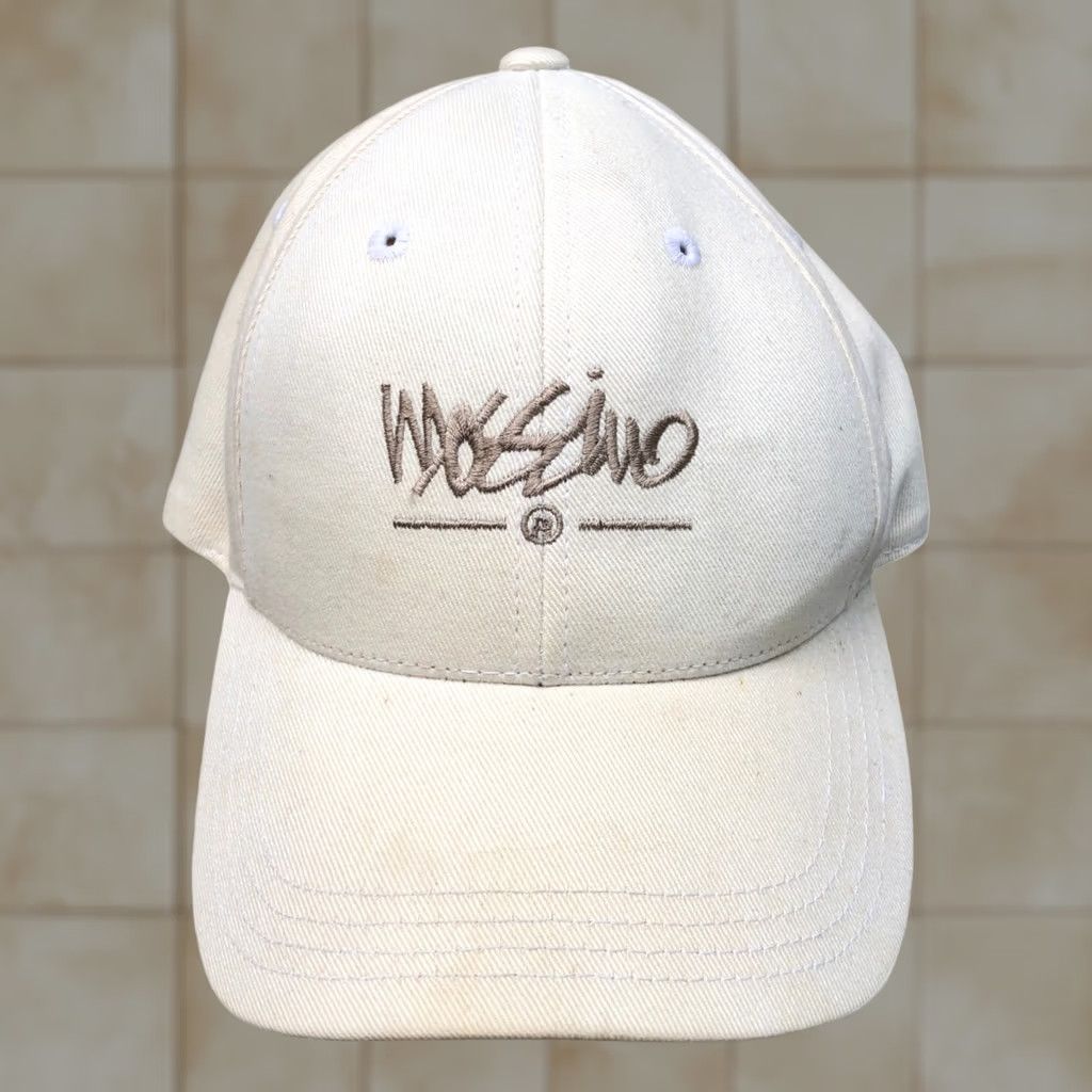 Mossimo VINTAGE Mossimo Baseball Hat One Size Beige Cap Embroidered Mens Y2K VTG Fitted Size ONE SIZE - 1 Thumbnail