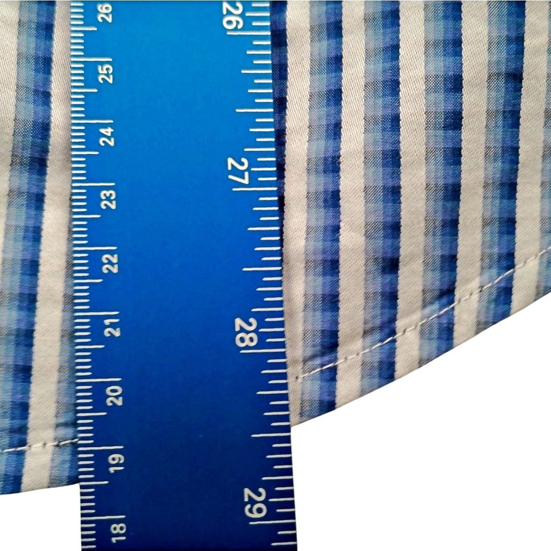 Robert Graham Robert Graham Blue Striped MED Contrasting Geometric Cuff Size US M / EU 48-50 / 2 - 8 Thumbnail