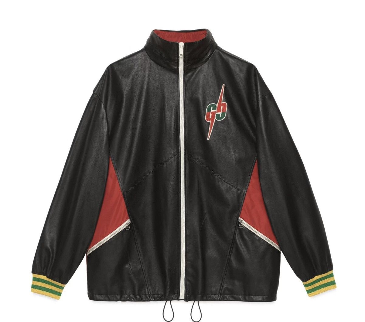Gucci New $5400 Gucci GG Blade Black Red Leather Jacket 46 Size US S / EU 44-46 / 1 - 2 Thumbnail