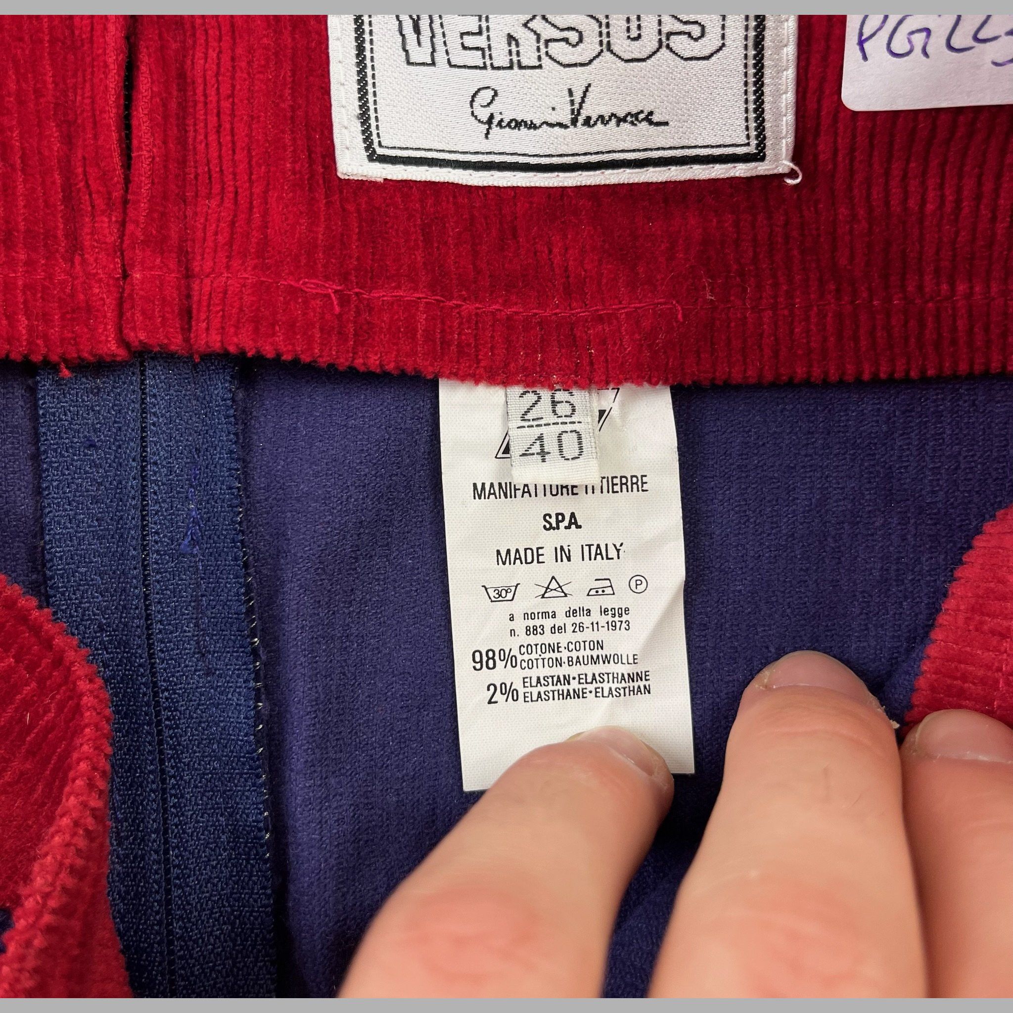 Versace Gonna Gianni Versace Velluto a coste – 40 IT Size 27" / US 4 / IT 40 - 4 Thumbnail