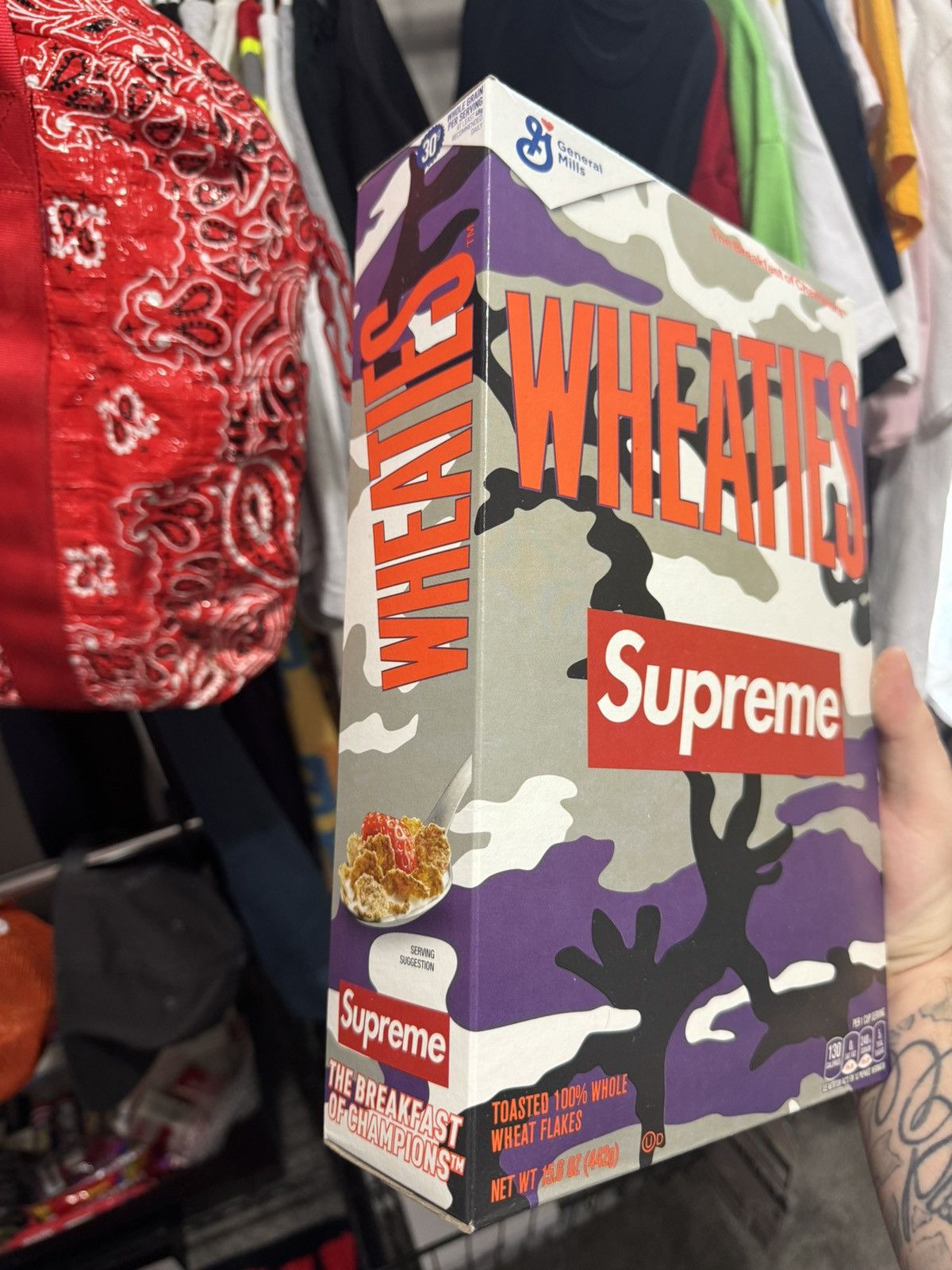 Supreme Supreme Wheaties Purple Limited Edition Box Size ONE SIZE - 2 Thumbnail