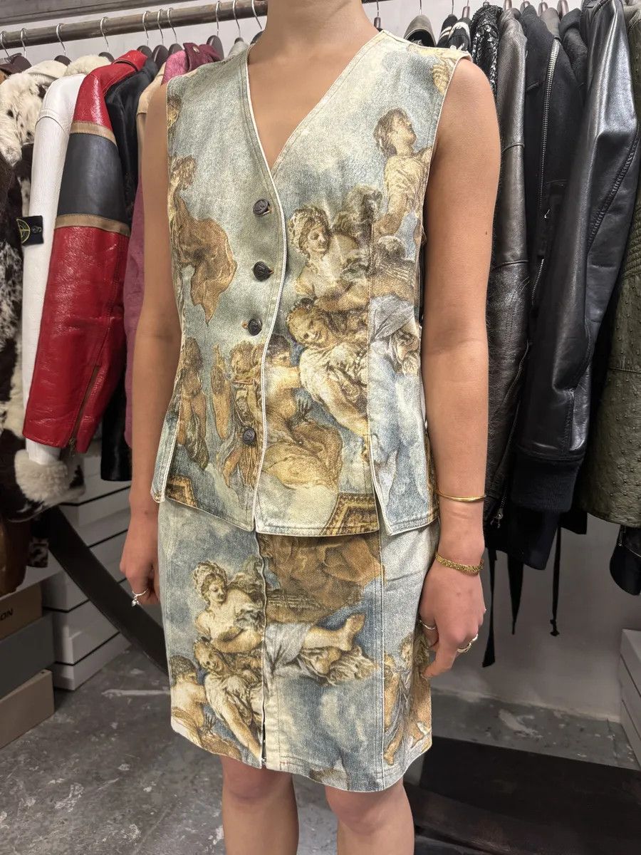 Roberto Cavalli FW1994 Roberto Cavalli Renaissance Royal Print Buttoned Vest Size S / US 4 / IT 40 - 5 Thumbnail