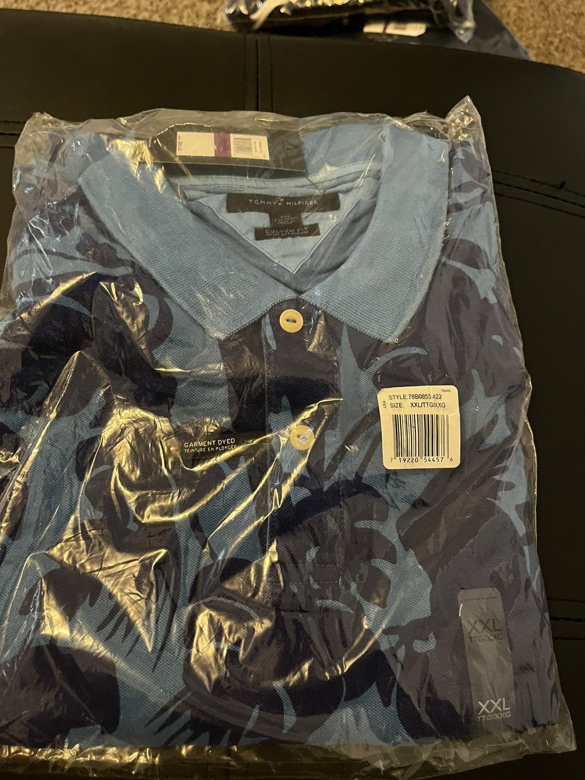 Image of Tommy Hilfiger Polo in Blue, Men's (Size 2XL)