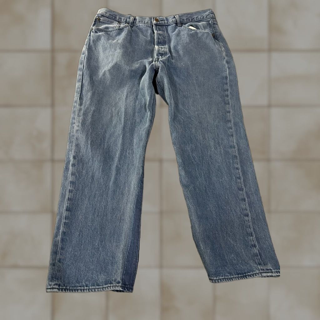 Levi's VINTAGE Levi's 501 Jeans (Mens) 36x28 Blue Straight Button Fly Classic Denim Retro 90s Size US 36 / EU 52 - 1 Thumbnail